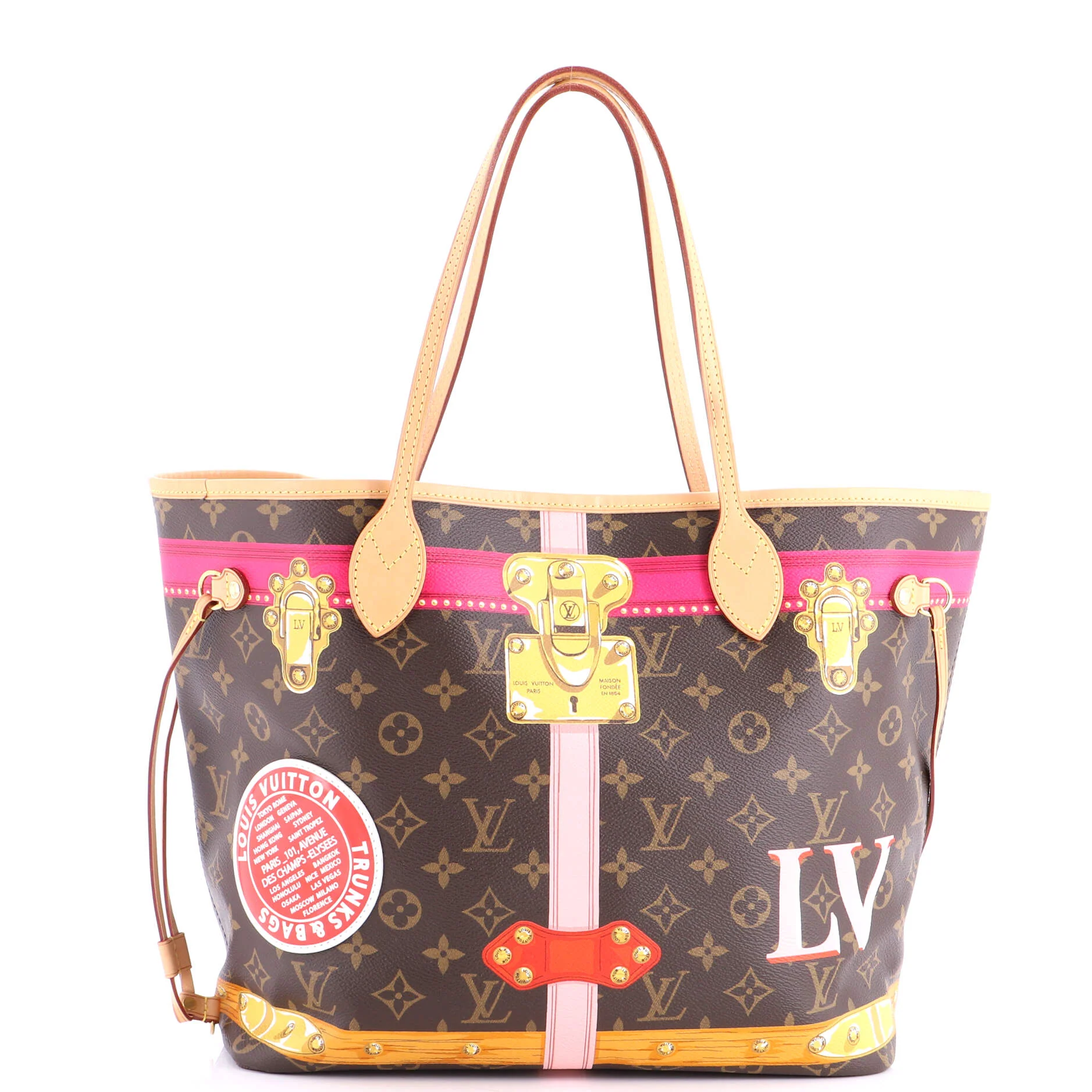 Neverfull NM Tote Limited Edition Summer Trunks Monogram Canvas MM
