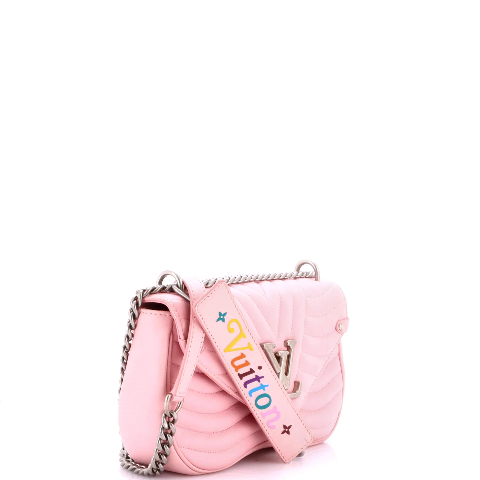 New Wave Chain Bag Quilted Leather MM - Image 2