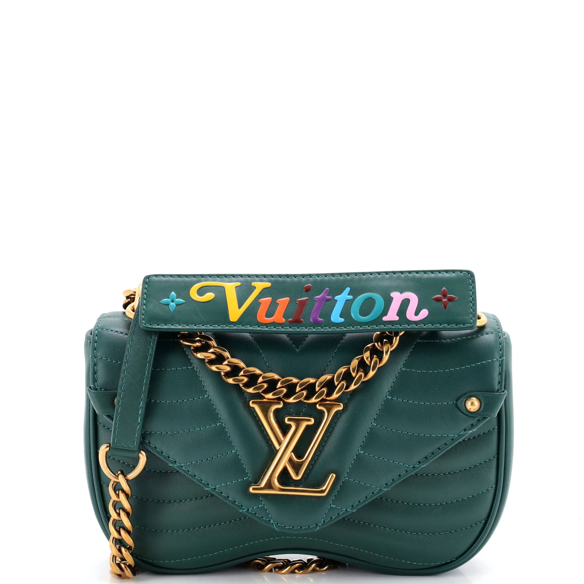 New Wave Chain Bag Quilted Leather PM