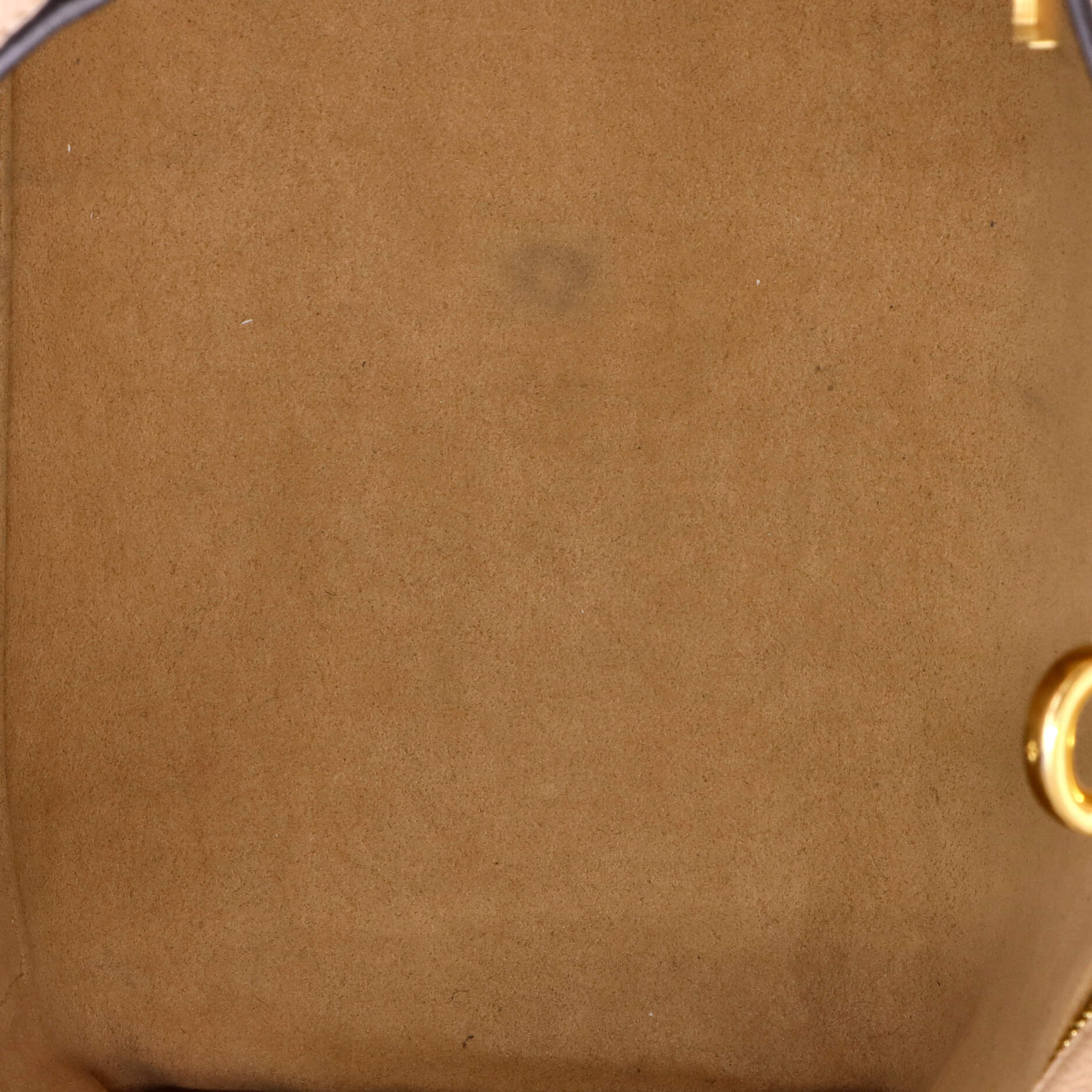 On My Side Tote Leather with Monogram Canvas MM - Image 5