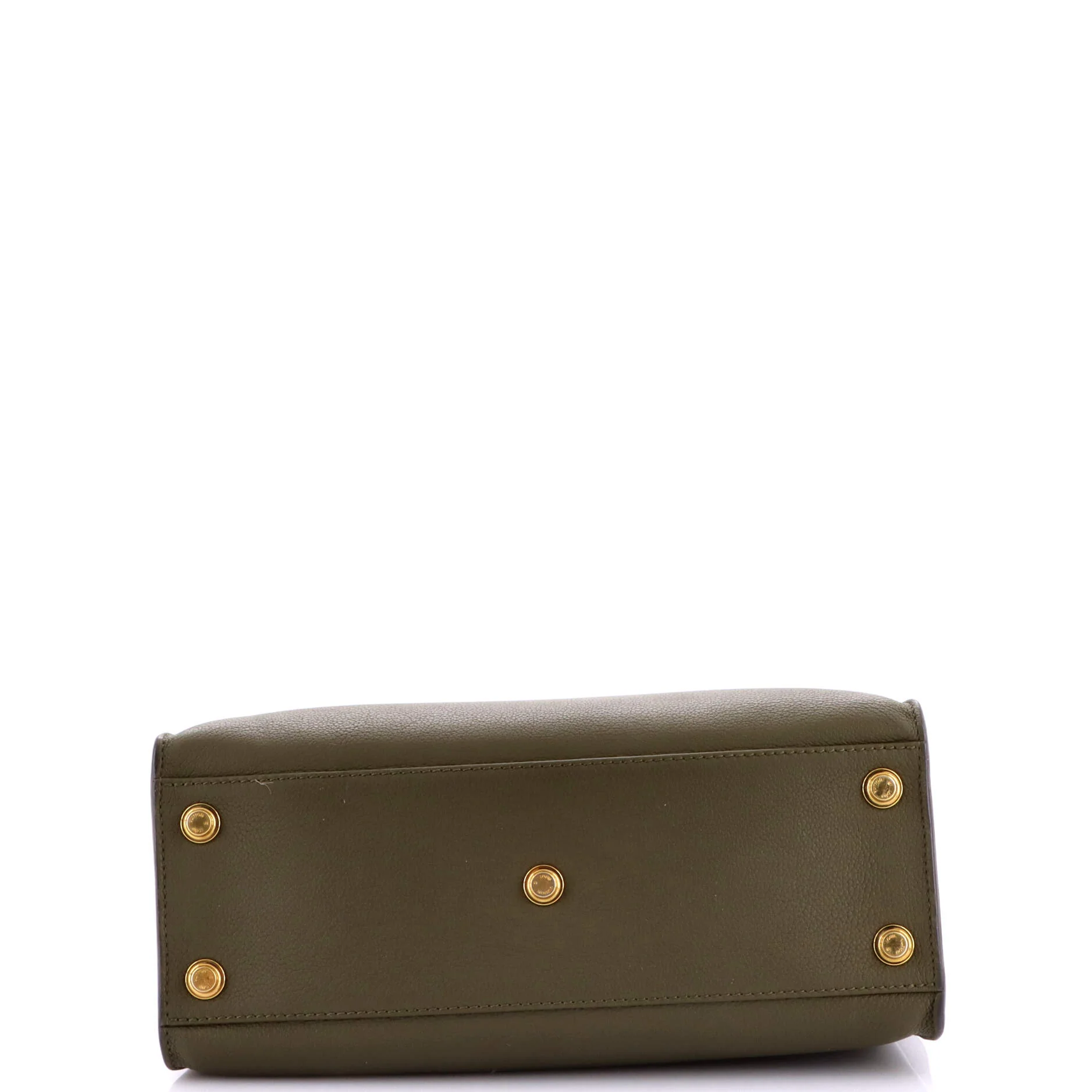 On My Side Tote Leather with Monogram Canvas MM - Image 4