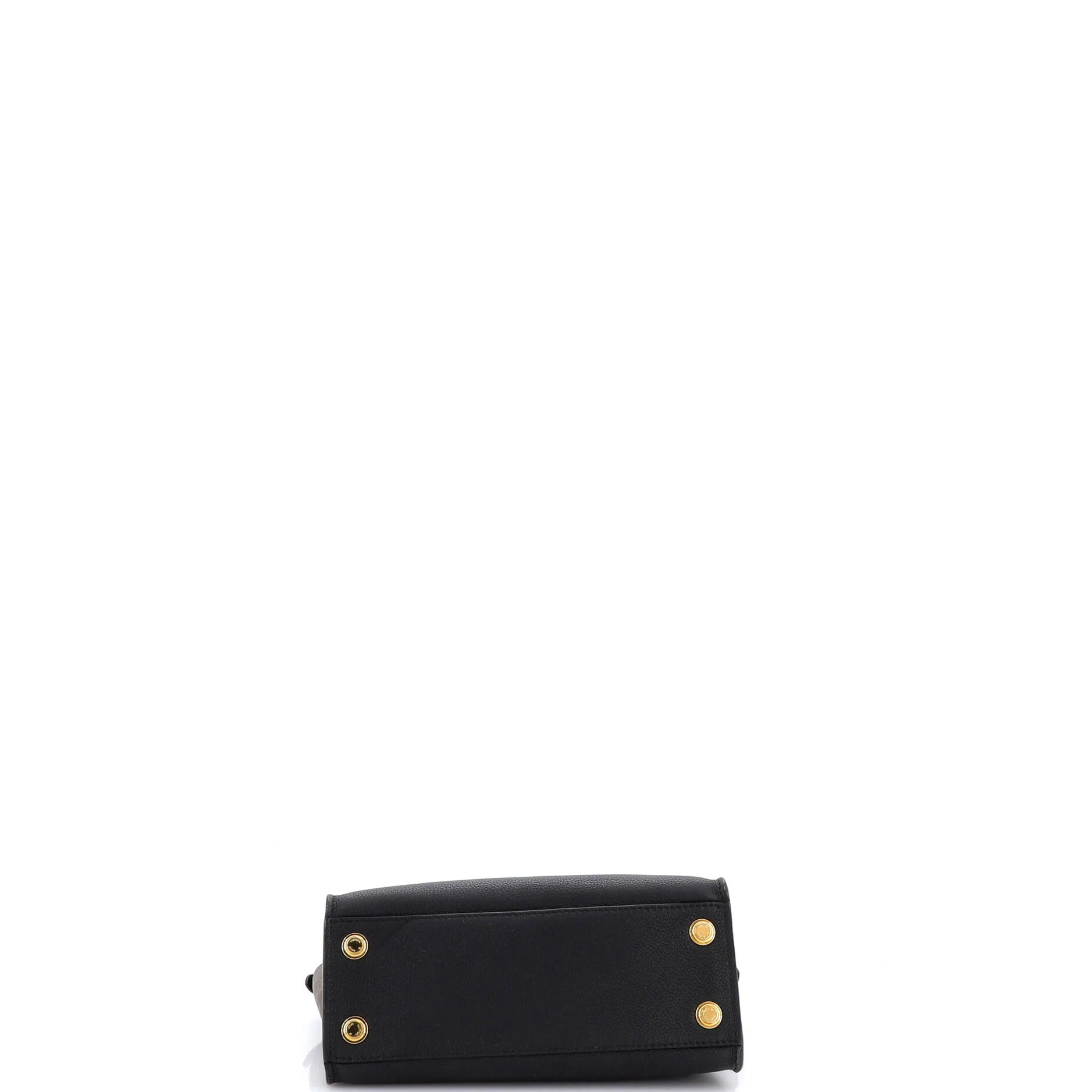 On My Side Tote Leather with Monogram Canvas PM - Image 4