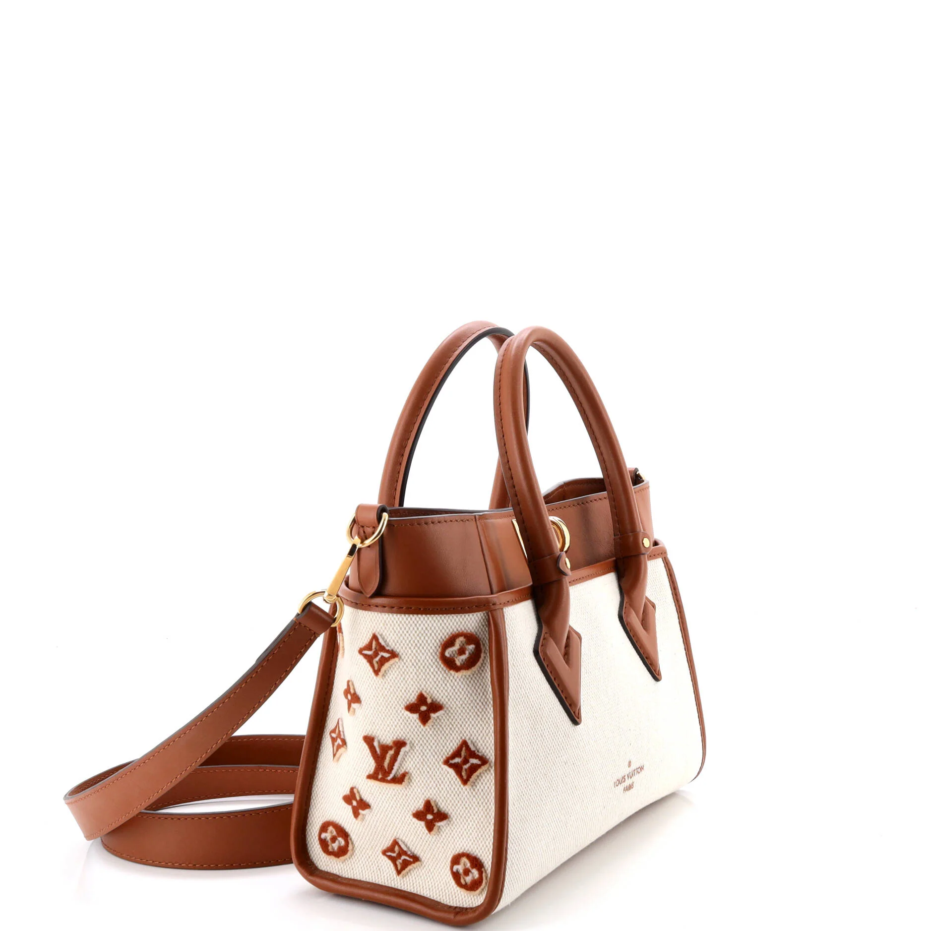 On My Side Tote Monogram Tufted Canvas PM - Image 2
