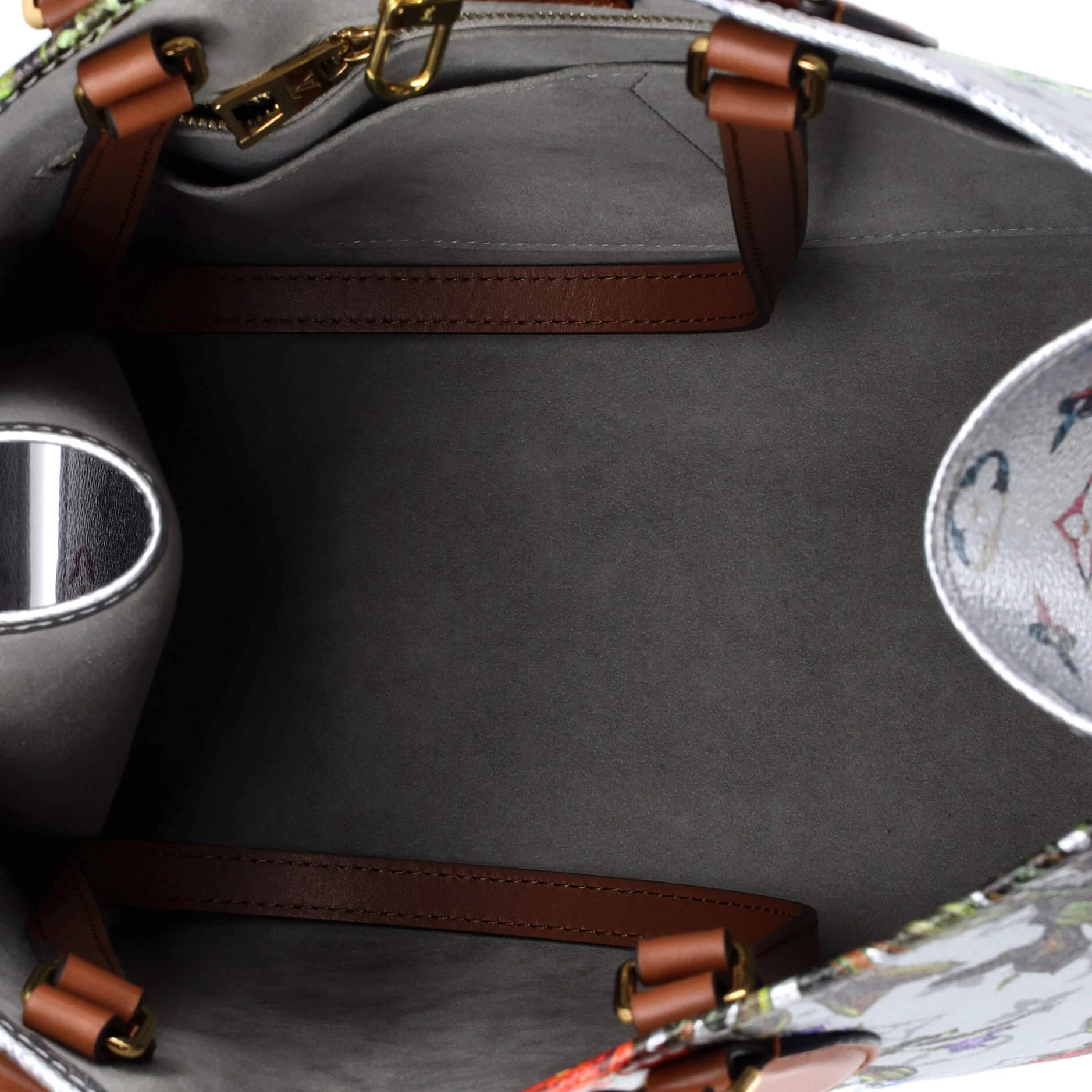 OnTheGo Tote Limited Edition Floral Monogram Canvas MM - Image 5