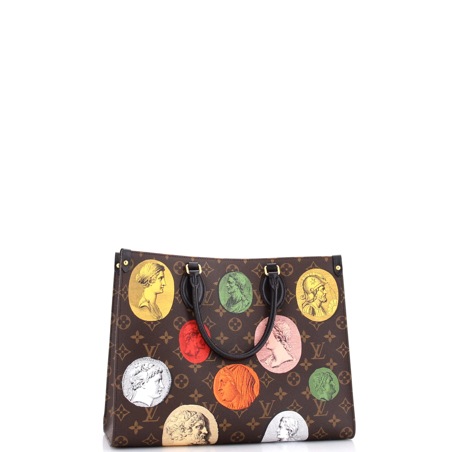 OnTheGo Tote Limited Edition Fornasetti Cameo Monogram Canvas MM - Image 2