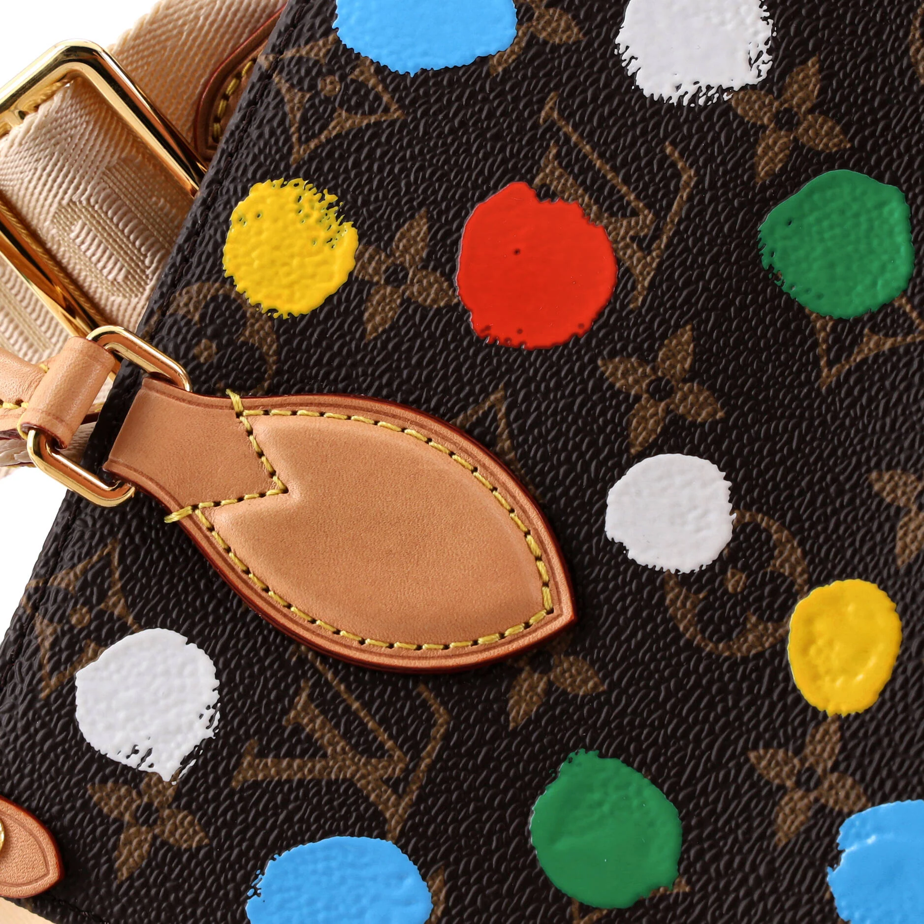 OnTheGo Tote Yayoi Kusama Painted Dots Monogram Canvas PM - Image 7