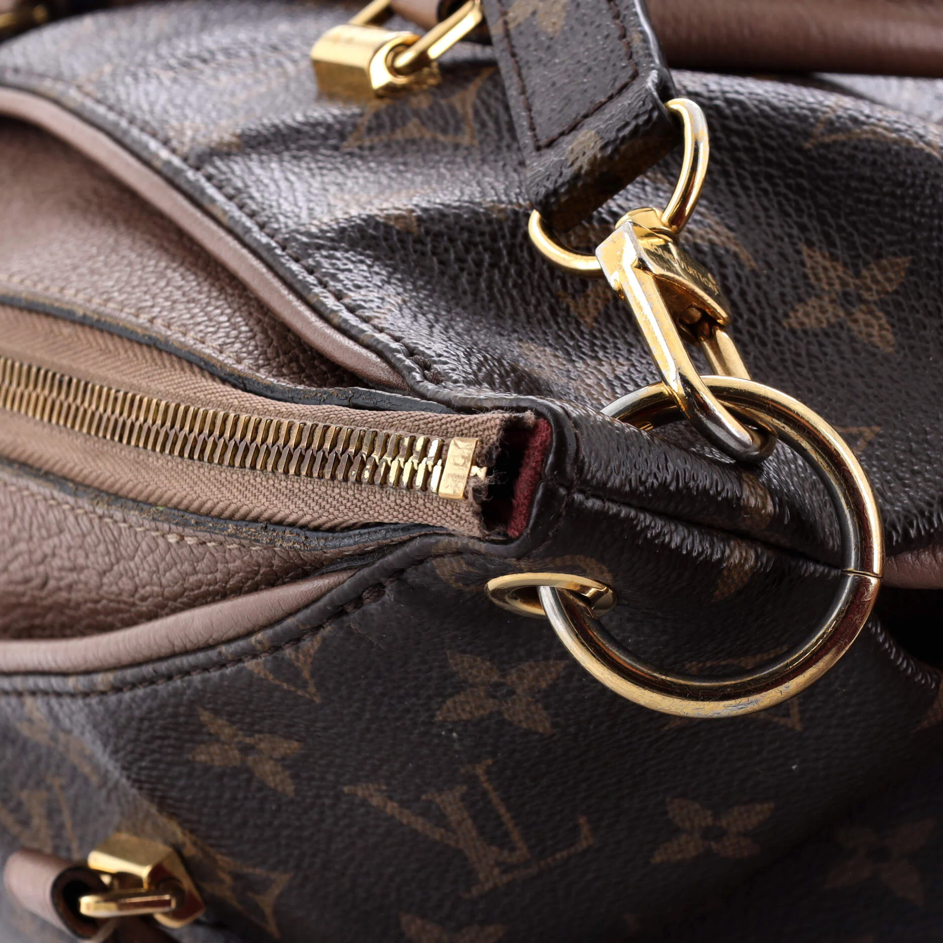 Pallas Tote Monogram Canvas with Leather BB - Image 8
