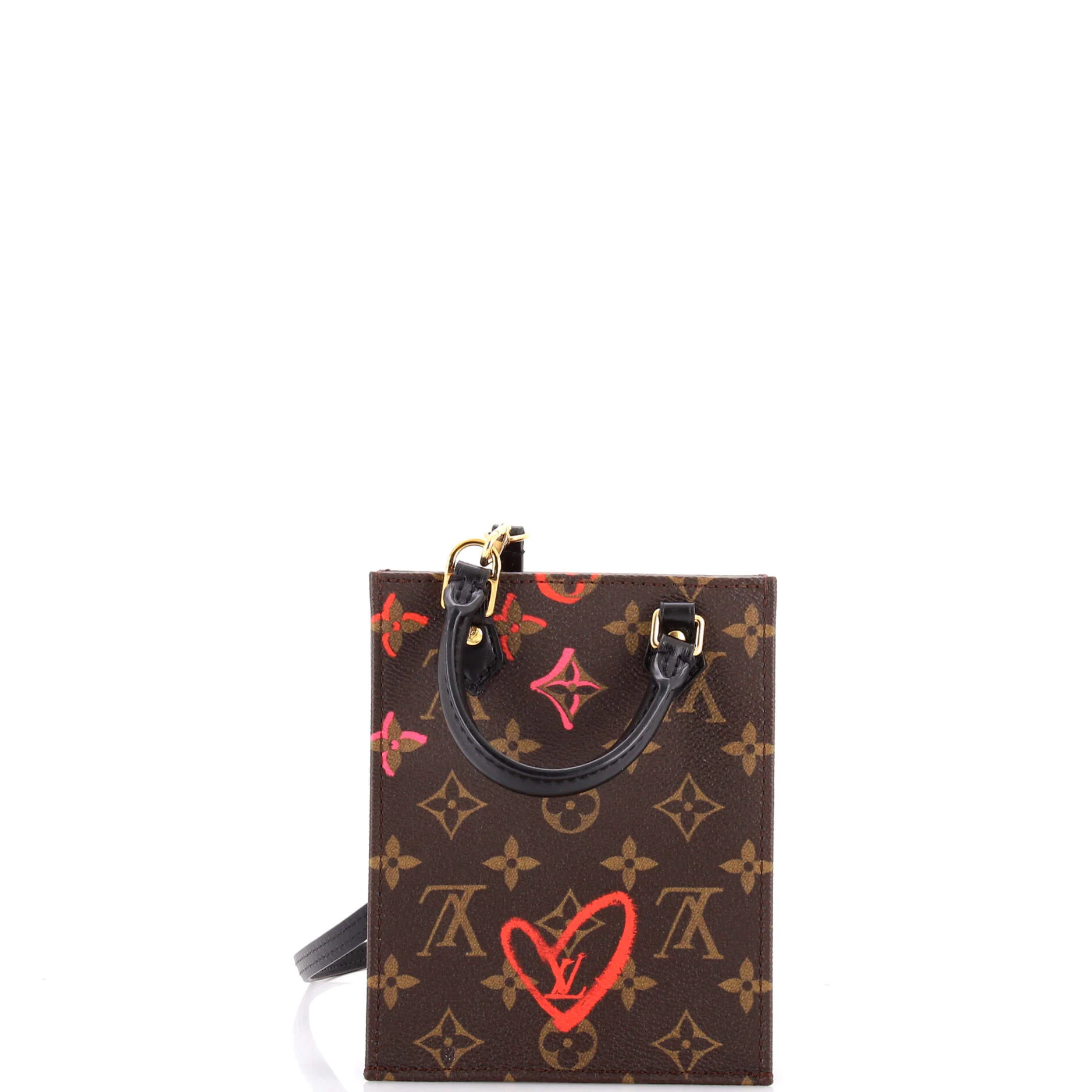 Petit Sac Plat Bag Limited Edition Fall in Love Monogram Canvas - Image 3