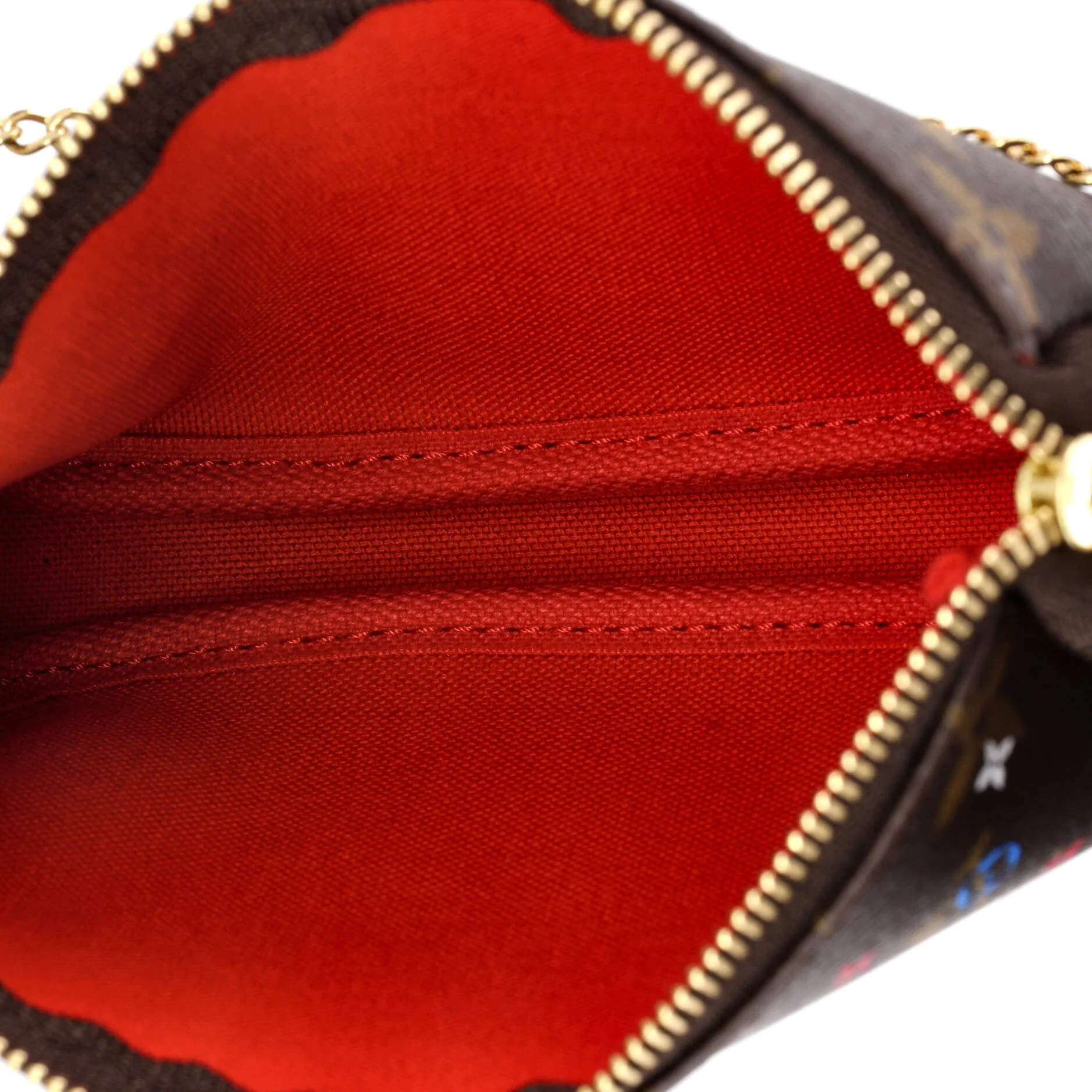 Pochette Accessoires Limited Edition Vivienne Xmas Monogram Canvas Mini - Image 5