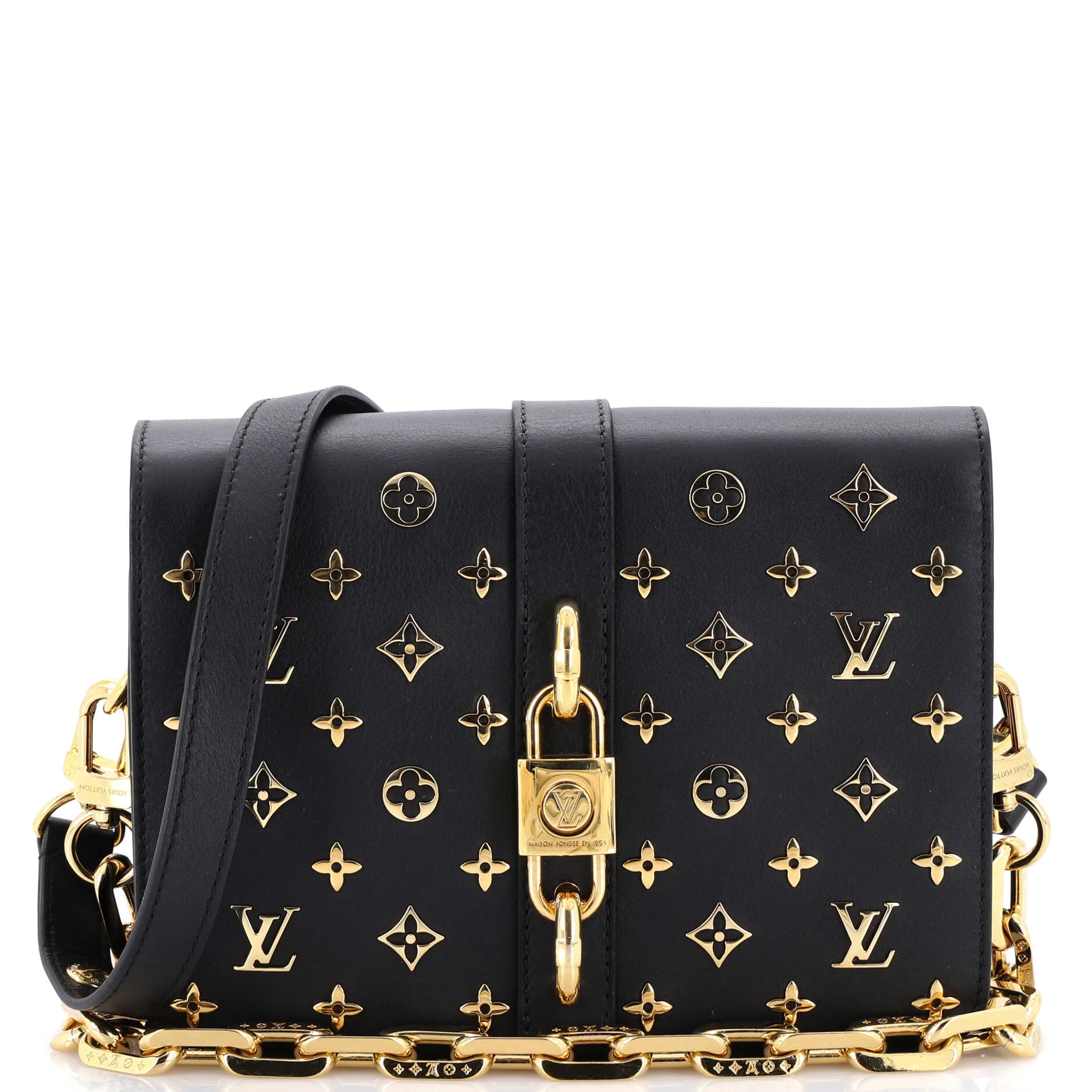 Rendez-Vous Shoulder Bag Monogram Metal Calfskin