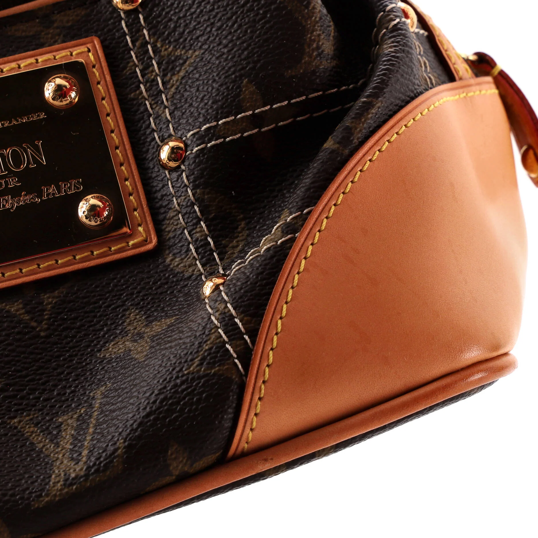 Riveting Handbag Monogram Canvas - Image 8