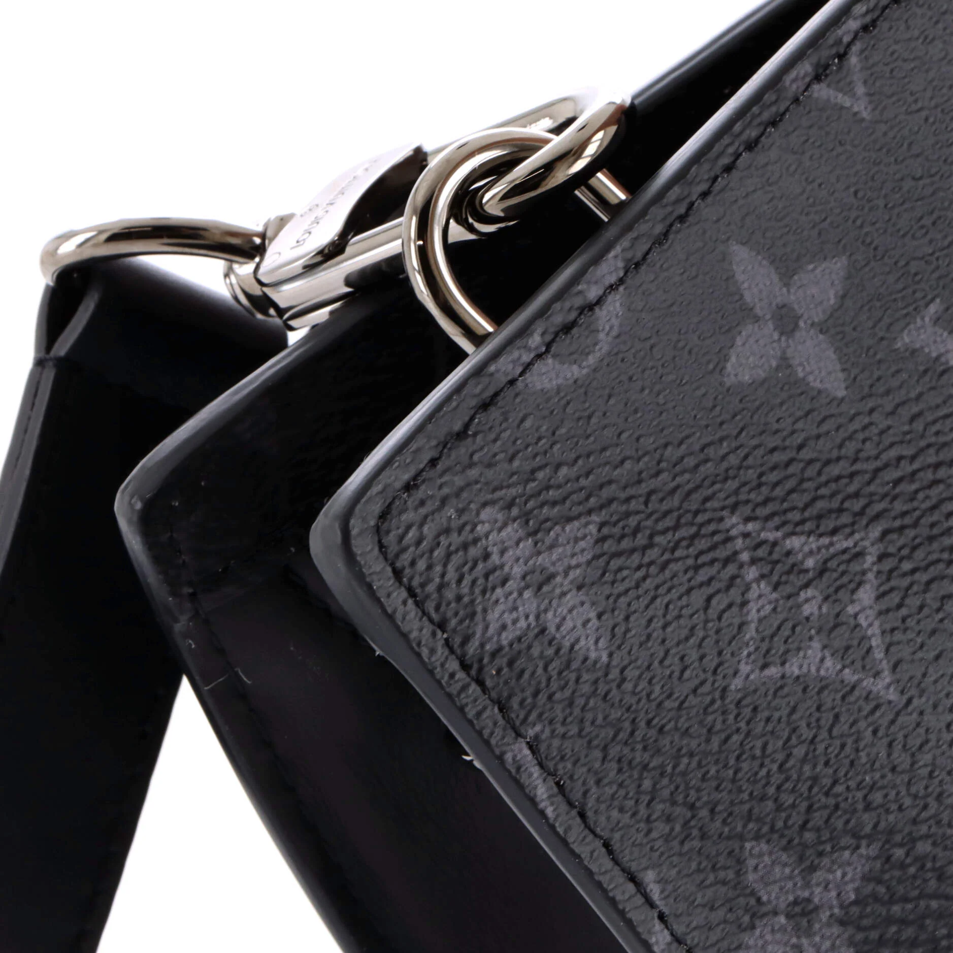 Sac Plat Zipper Tote Monogram Eclipse Canvas Horizontal - Image 6