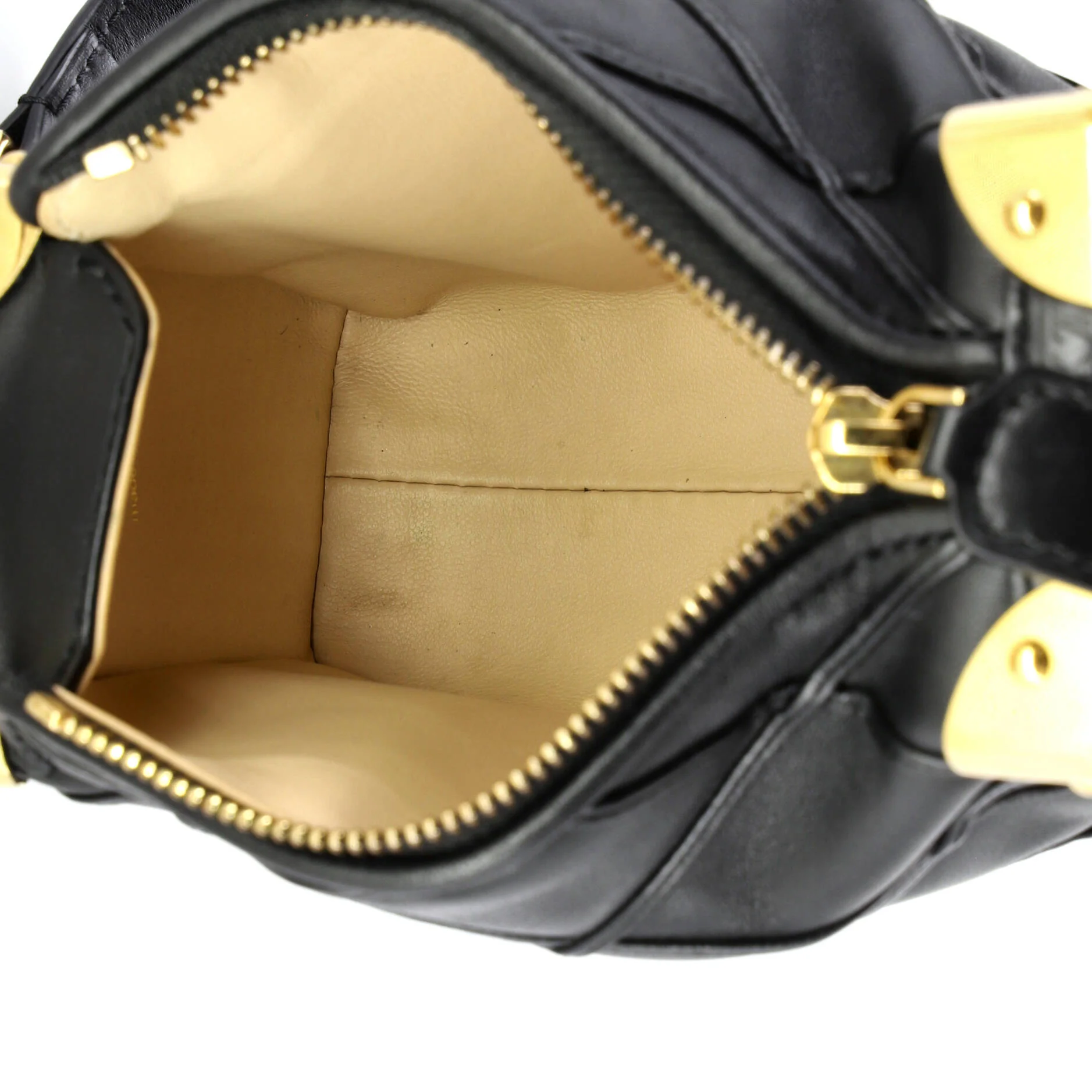 Side Trunk Handbag Malletage Leather PM - Image 5