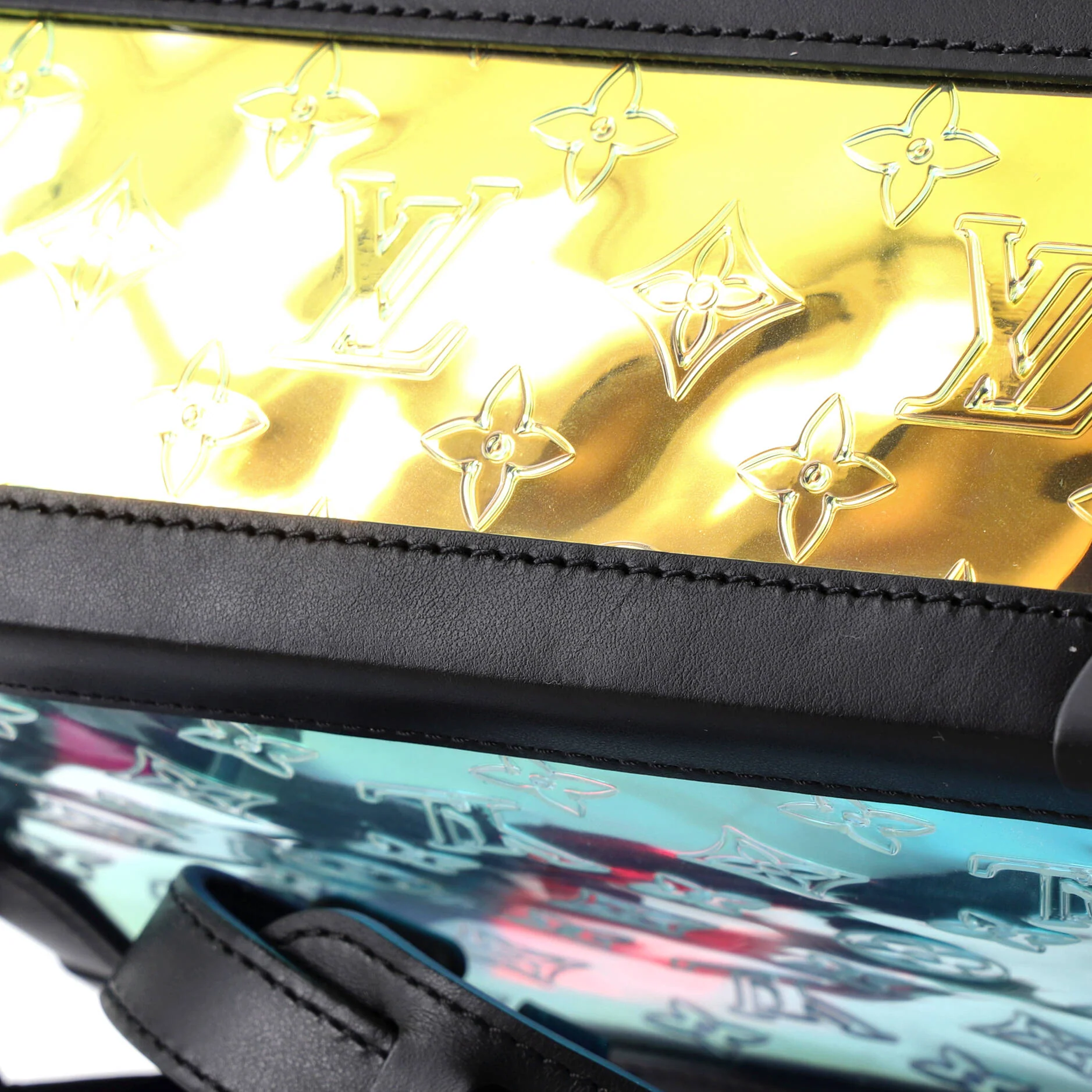 Soft Trunk Bag Limited Edition Dark Monogram Prism PVC - Image 6