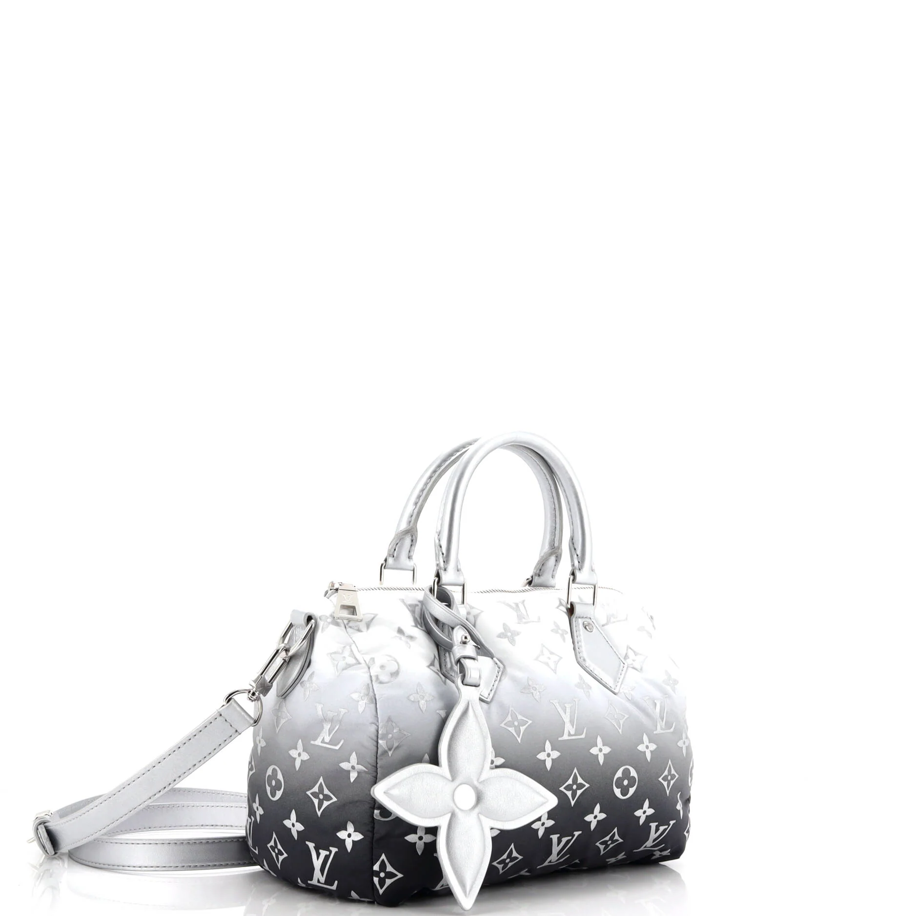 Speedy Bandouliere Bag Frost Gradient Monogram Nylon 25 - Image 2