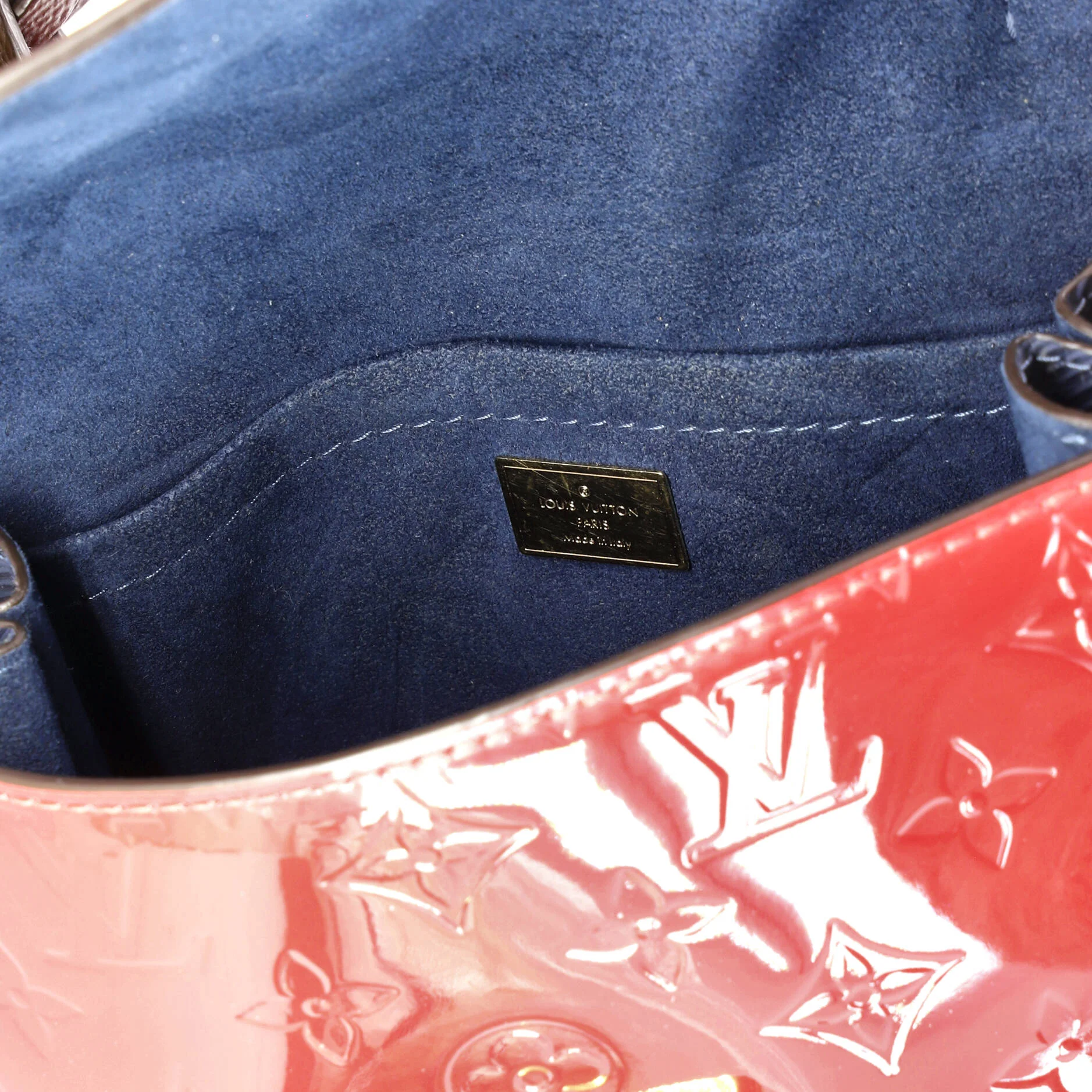 Spring Street NM Handbag Monogram Vernis with Monogram Canvas and Epi Leather - Image 6