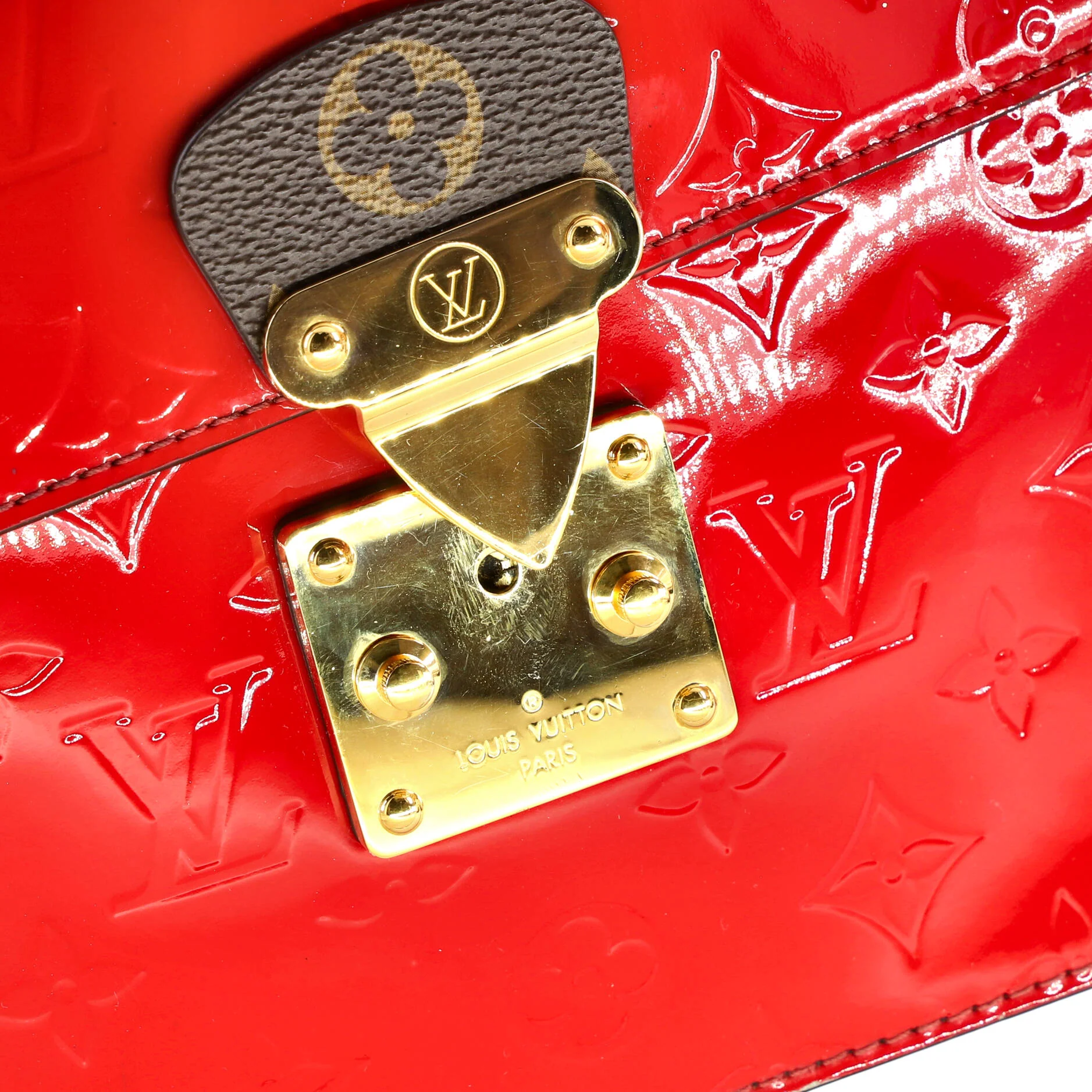 Spring Street NM Handbag Monogram Vernis with Monogram Canvas and Epi Leather - Image 7