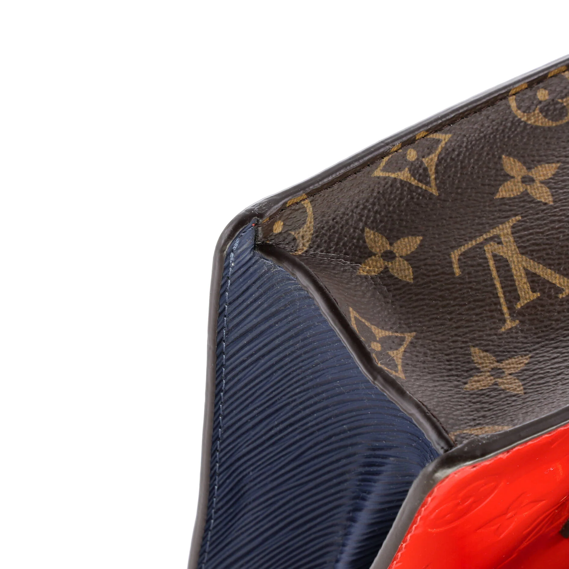 Spring Street NM Handbag Monogram Vernis with Monogram Canvas and Epi Leather - Image 8