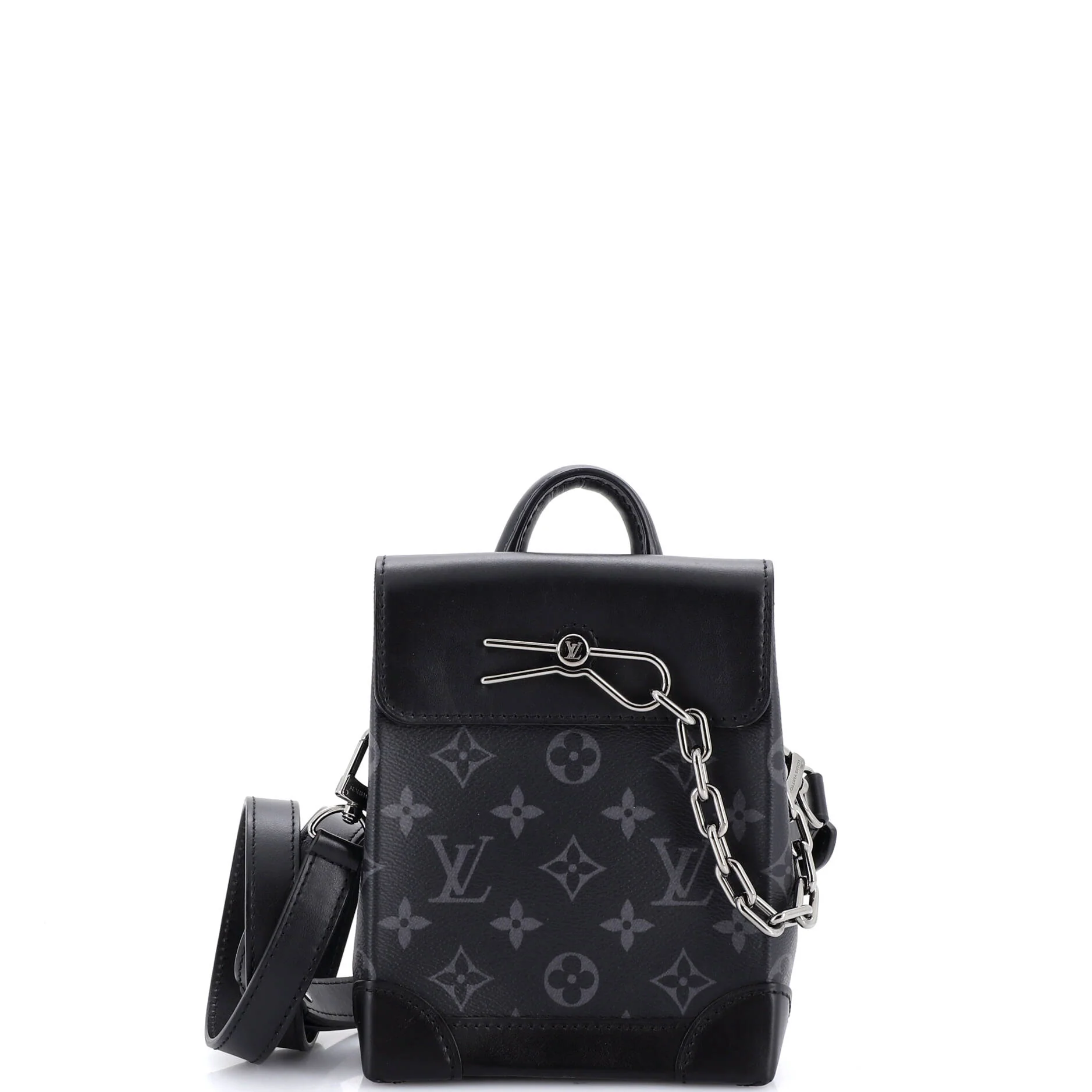 Steamer Bag Monogram Eclipse Canvas Nano