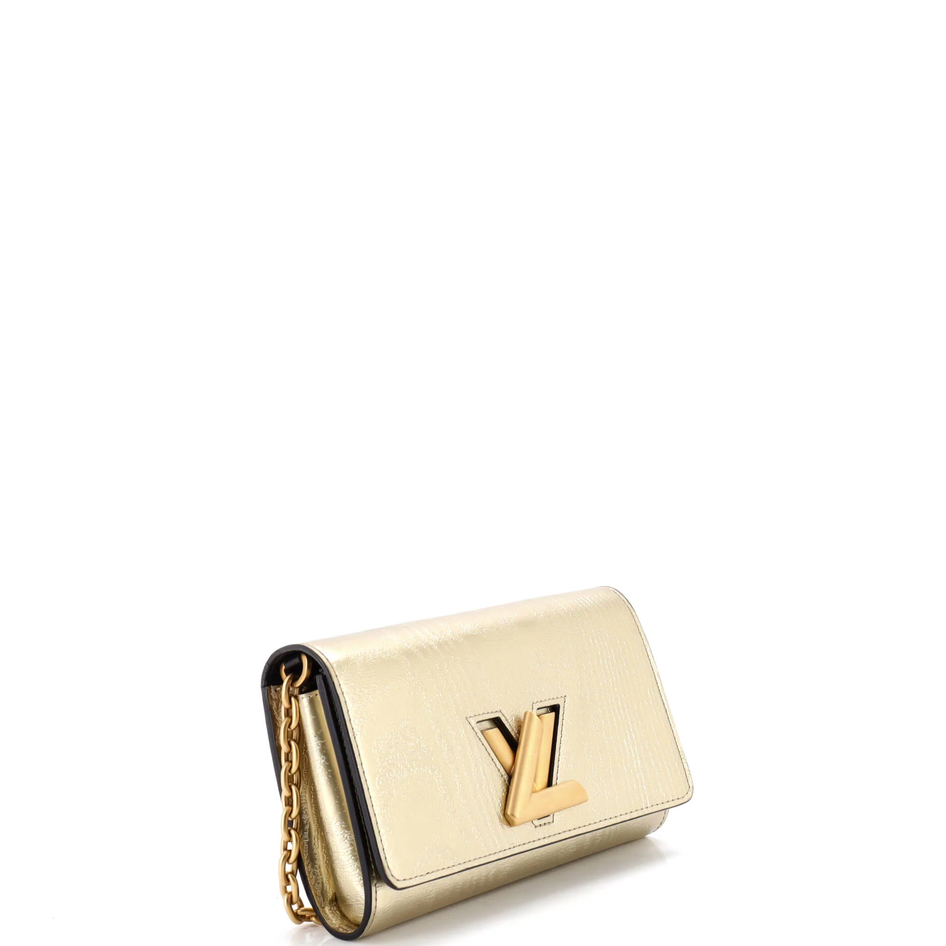 Twist Chain Wallet Gravity Gold Calfskin - Image 2