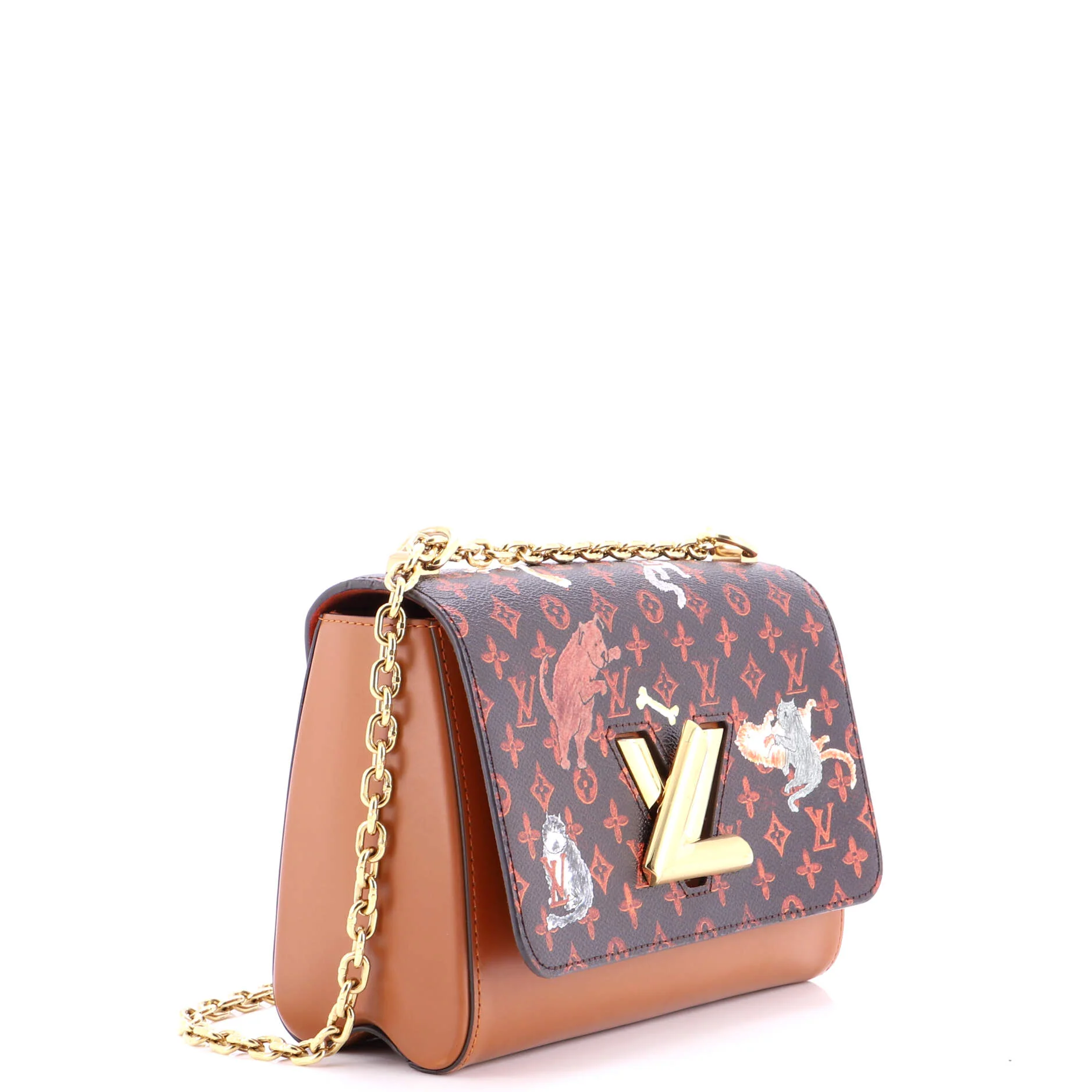 Twist Handbag Limited Edition Grace Coddington Catogram Canvas MM - Image 2