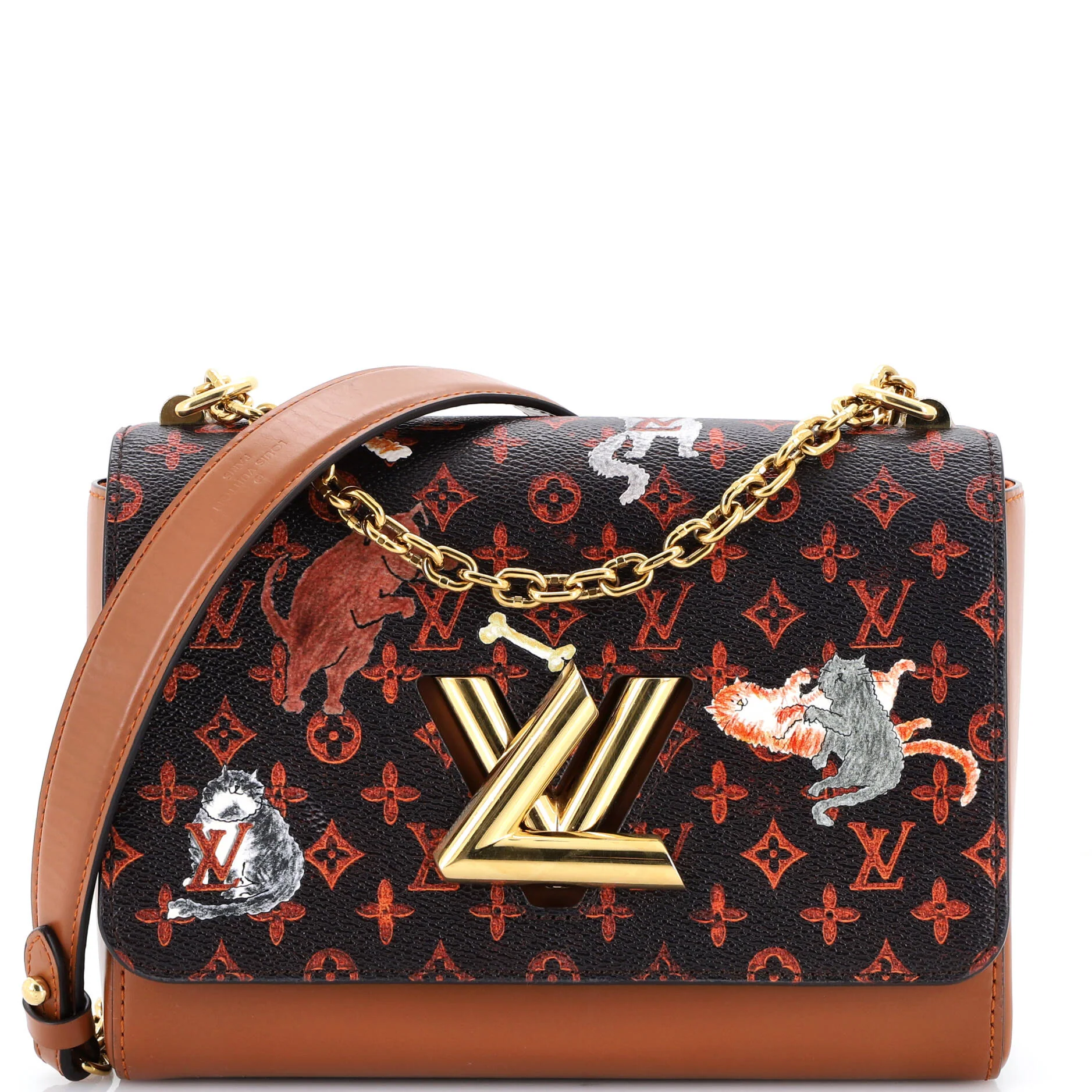 Twist Handbag Limited Edition Grace Coddington Catogram Canvas MM