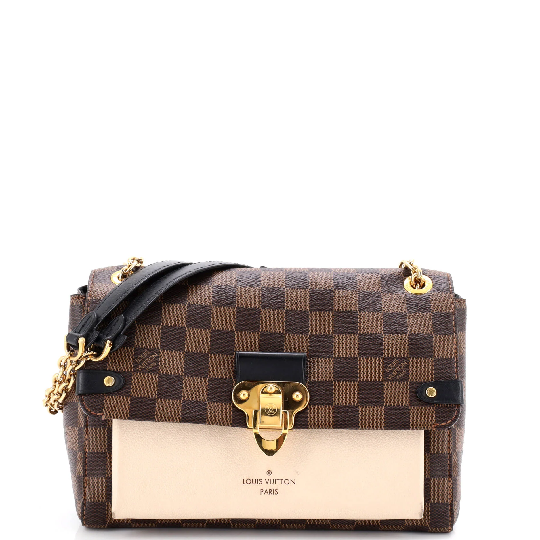 Vavin Handbag Damier with Leather PM
