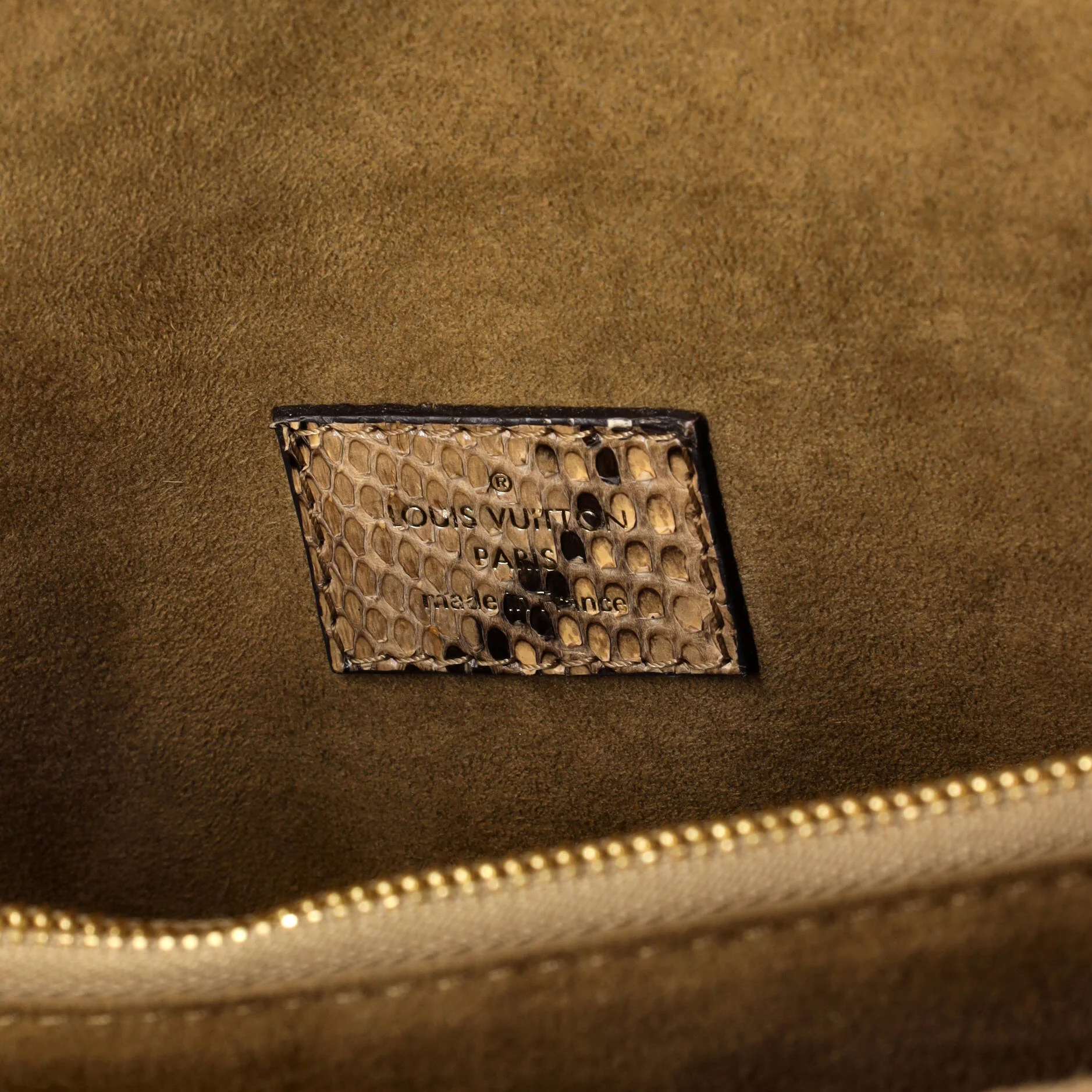 Victoire Handbag Monogram Canvas and Python - Image 7