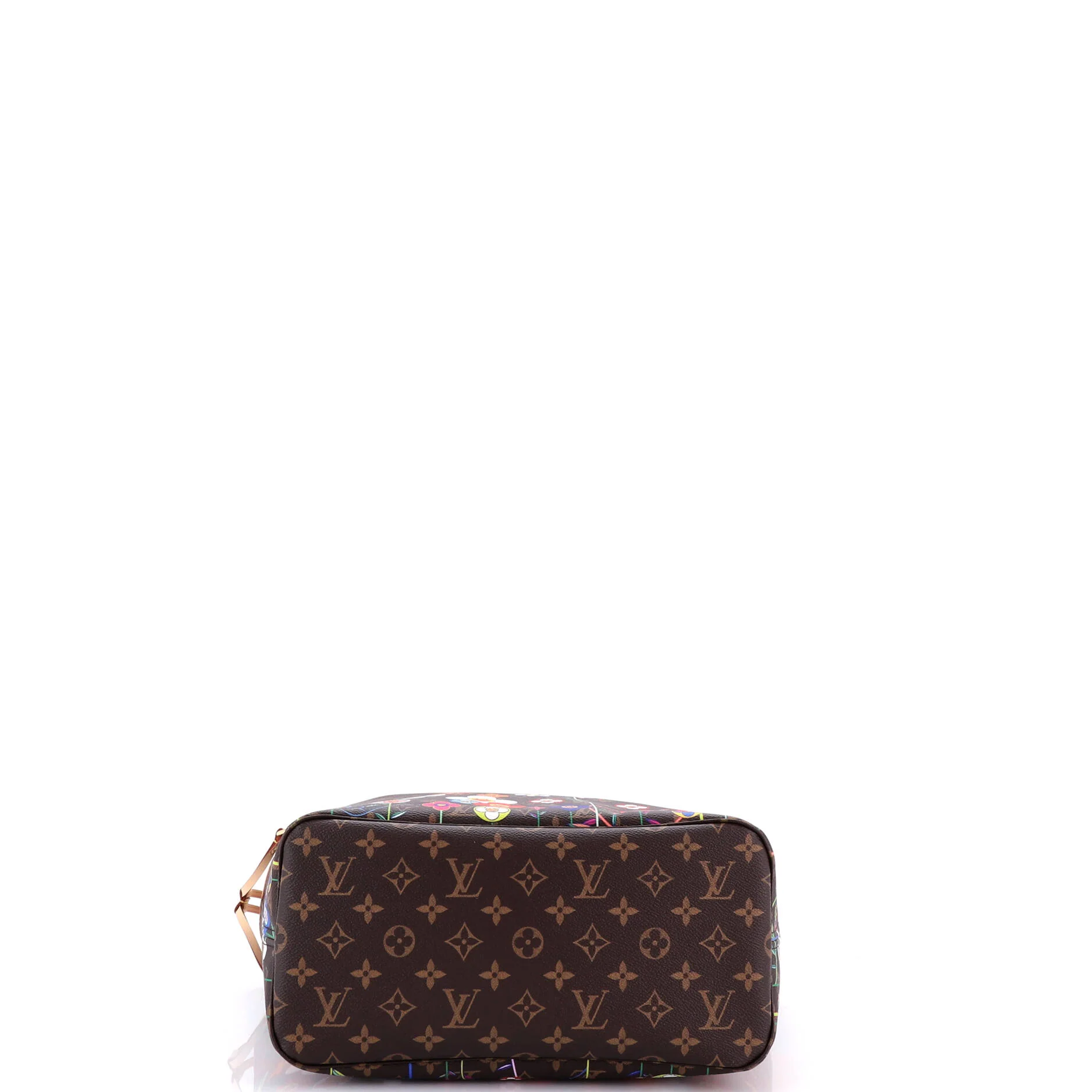 x Takashi Murakami Neverfull NM Tote Flowers Monogram Canvas MM - Image 5