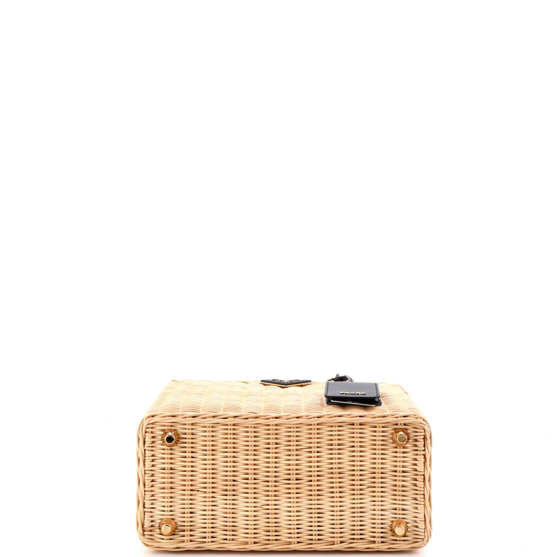 Basket Bag Wicker with Canapa Small - Image 4