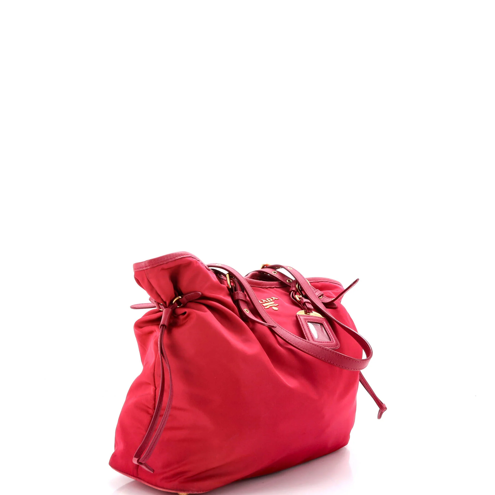 Belted Tote Tessuto and Leather Medium - Image 2