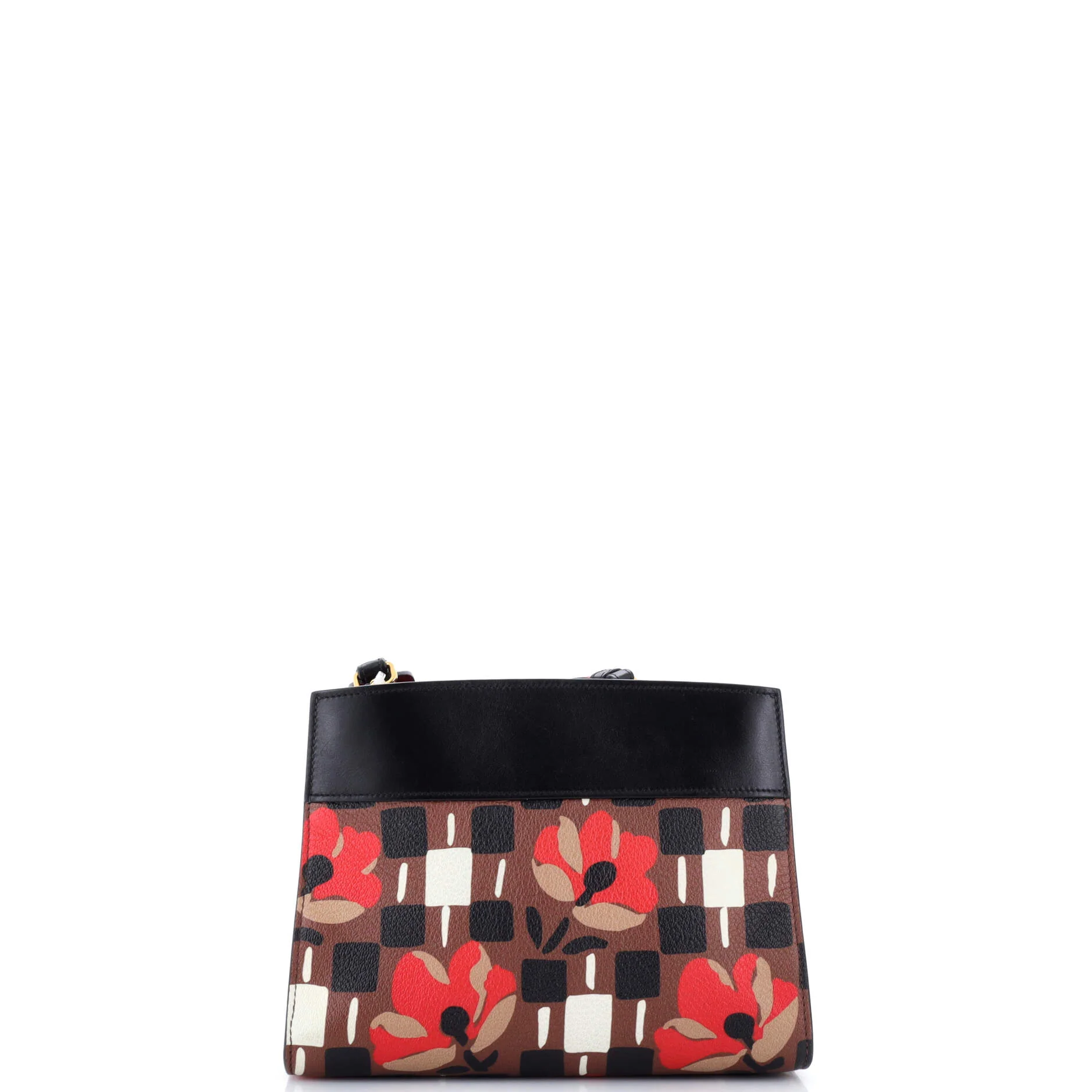 Bibliotheque Shoulder Bag Printed Leather Small - Image 3