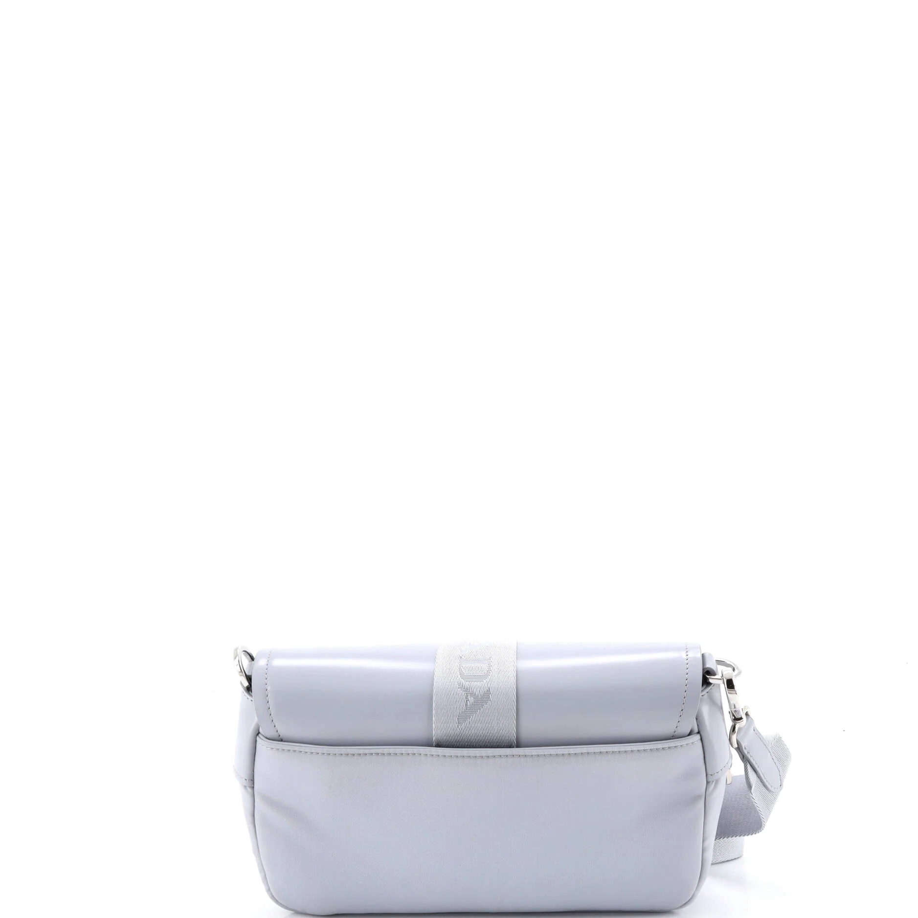 Buckle Pocket Crossbody Bag Spazzolato Leather and Tessuto - Image 3