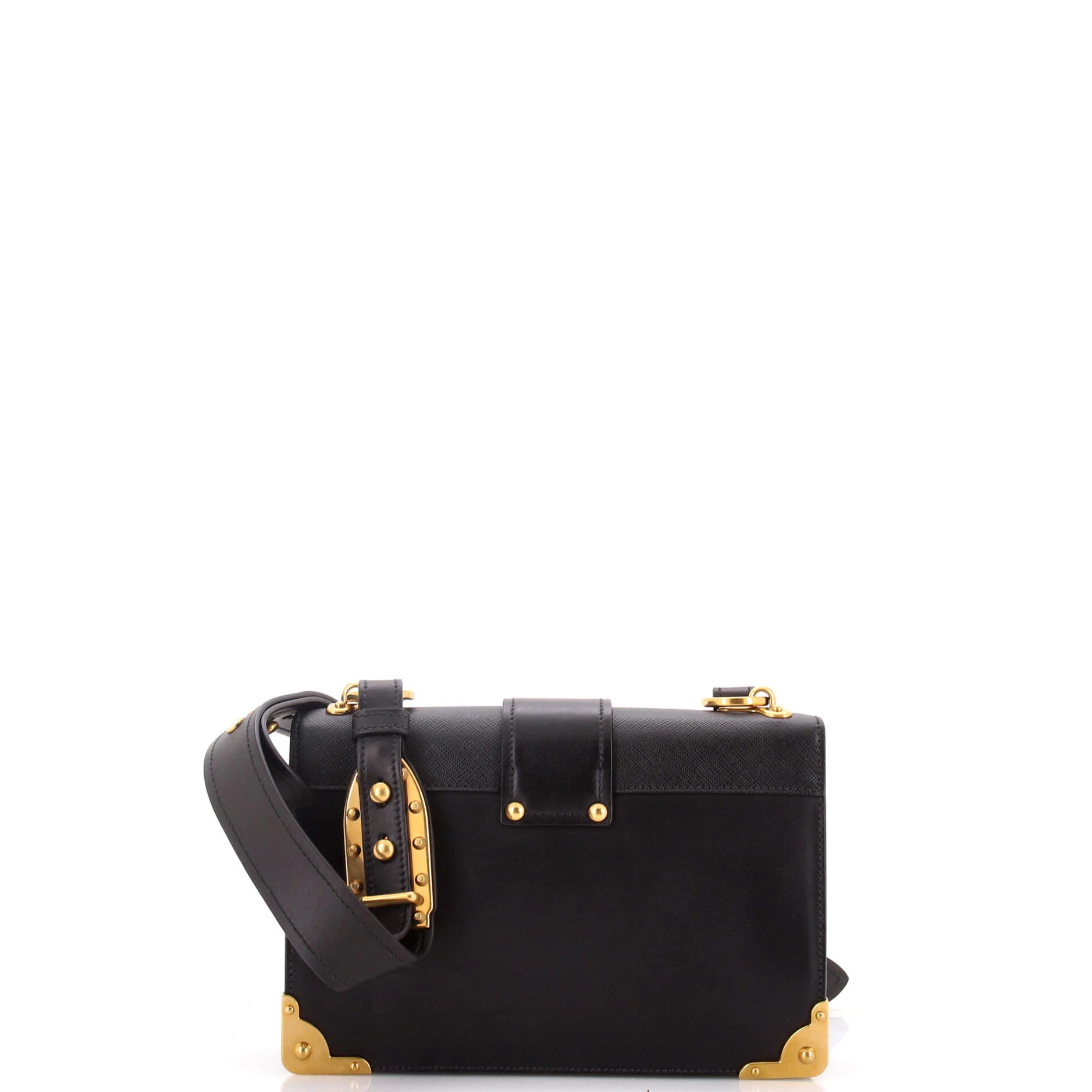Cahier Crossbody Bag Leather and Saffiano Leather Large - Image 3
