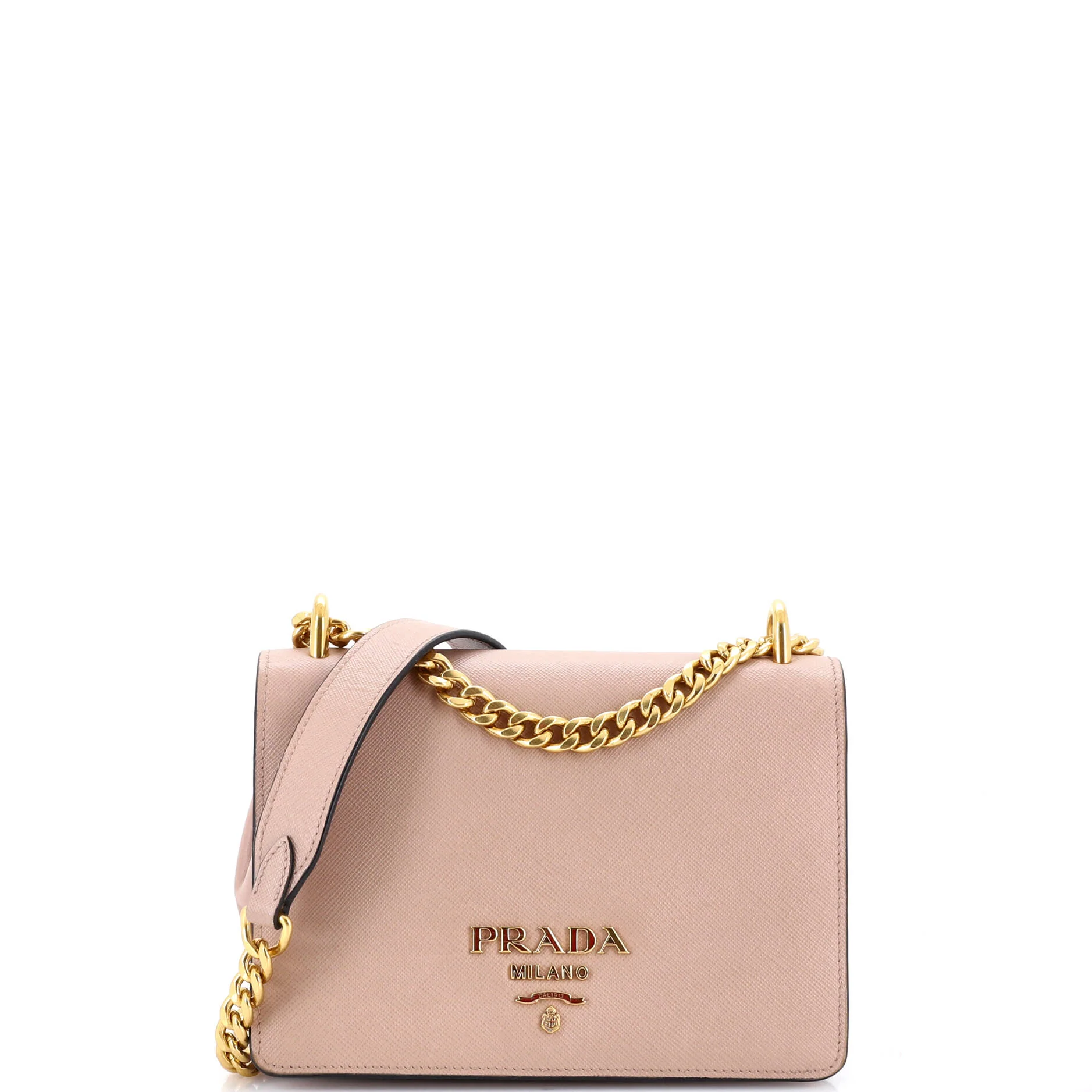 Chain Flap Bag Saffiano Leather Small