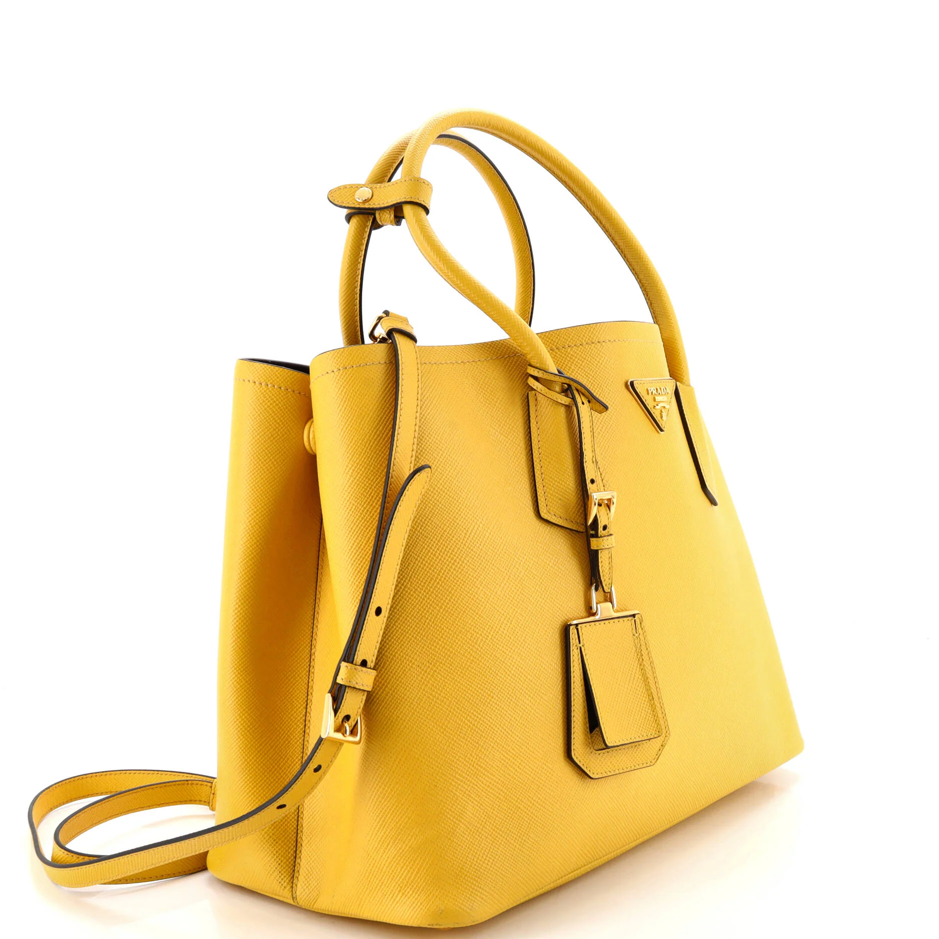 Cuir Double Tote Saffiano Leather Medium - Image 2