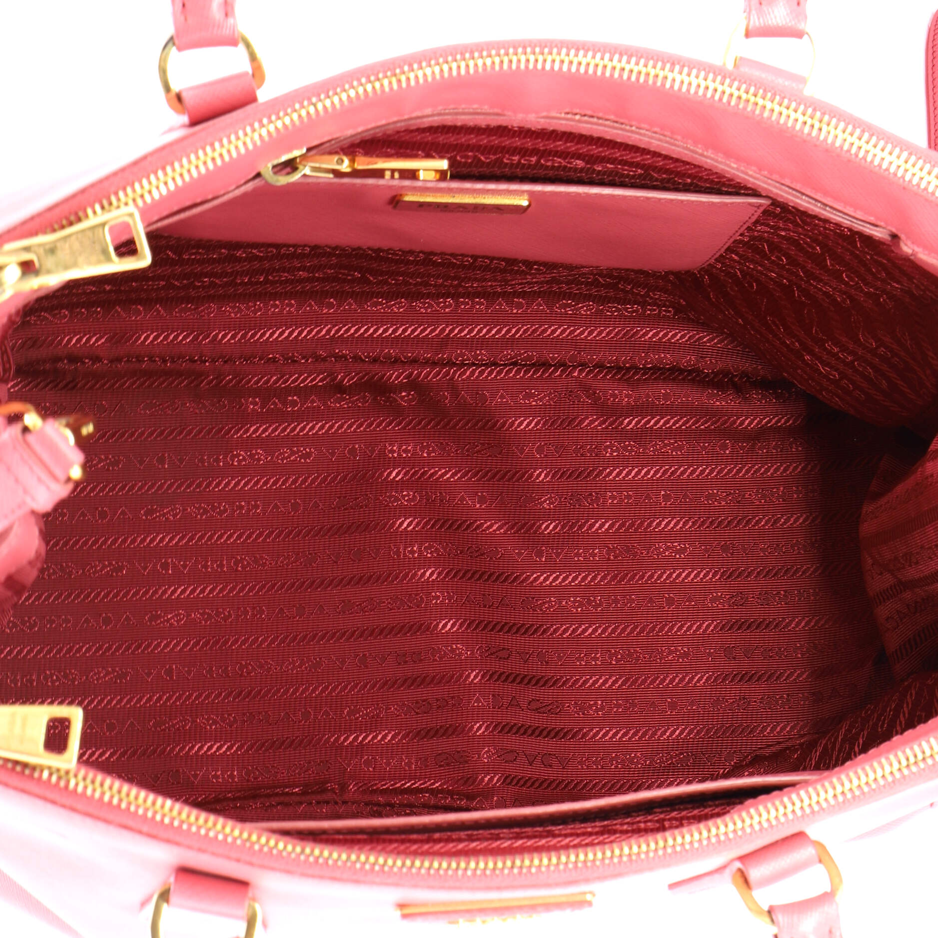 Double Zip Lux Tote Saffiano Leather Medium - Image 5