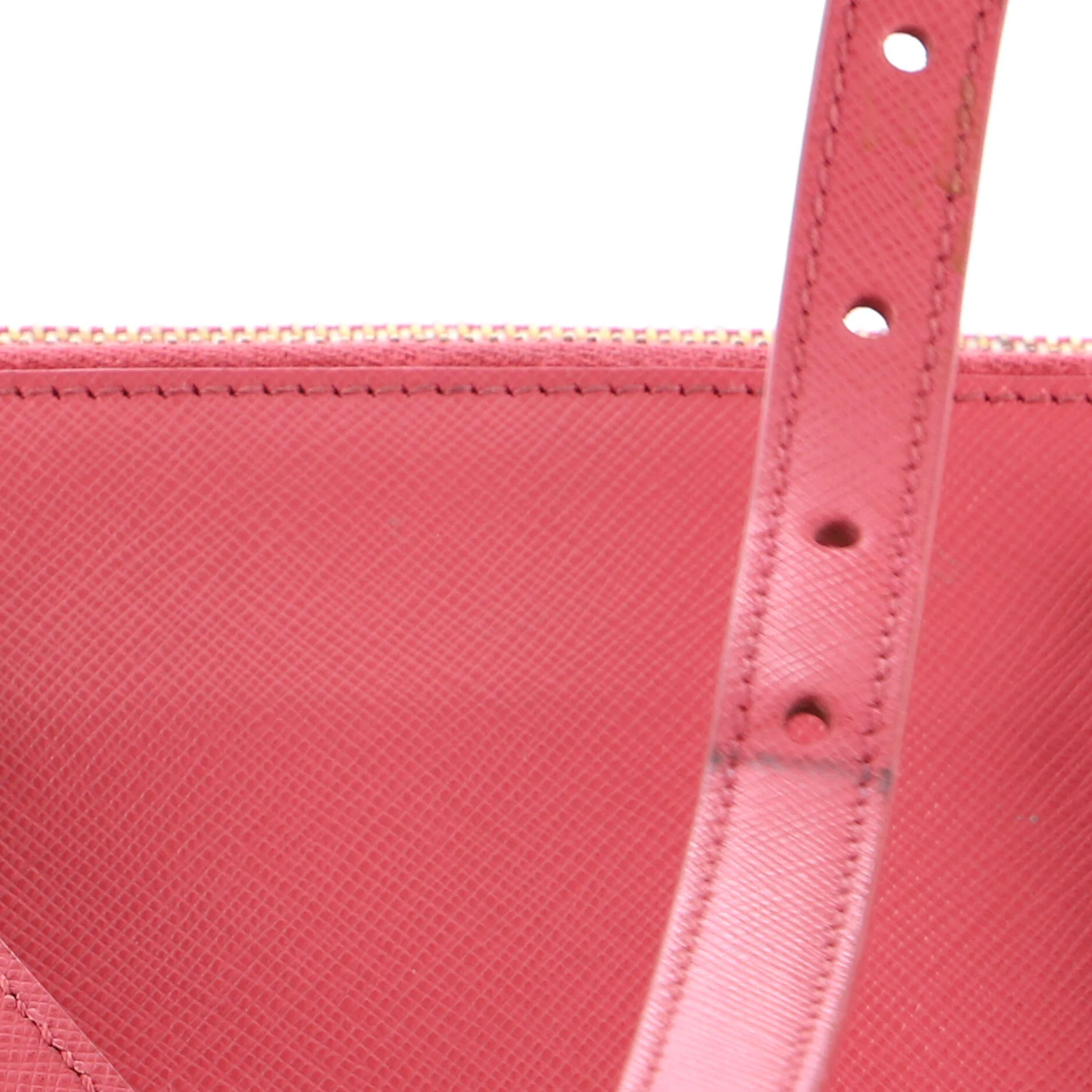 Double Zip Lux Tote Saffiano Leather Medium - Image 6