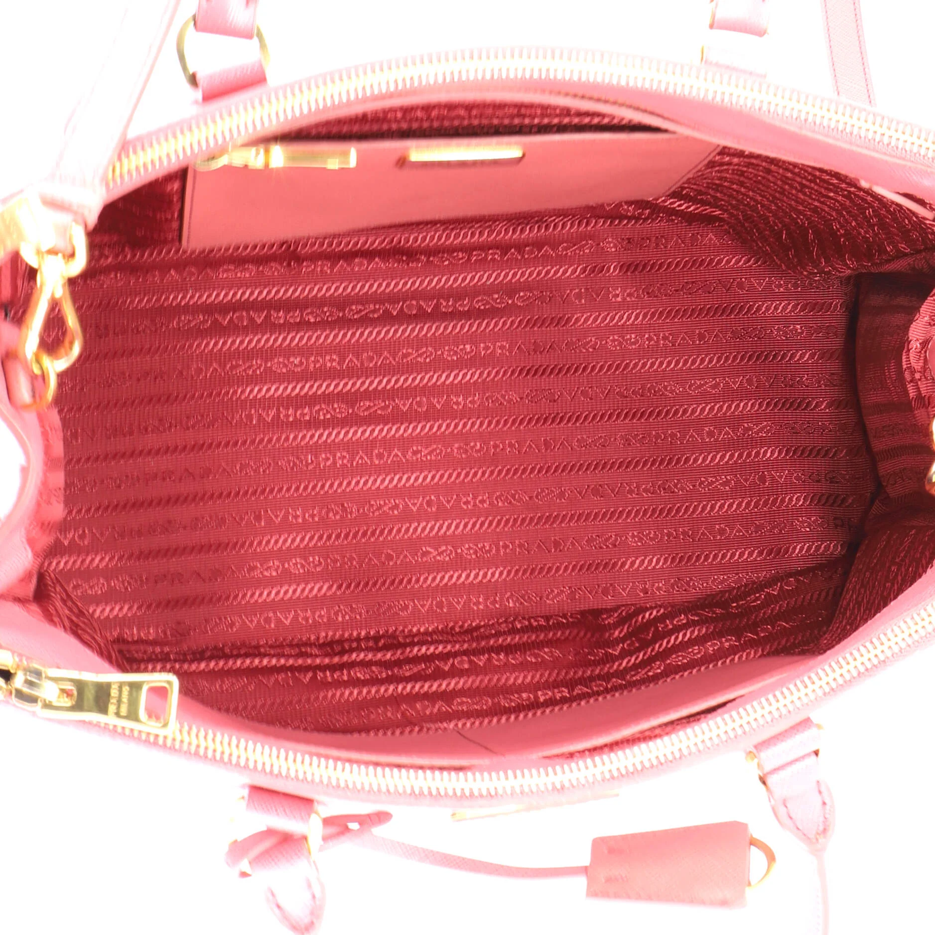 Double Zip Lux Tote Saffiano Leather Medium - Image 5