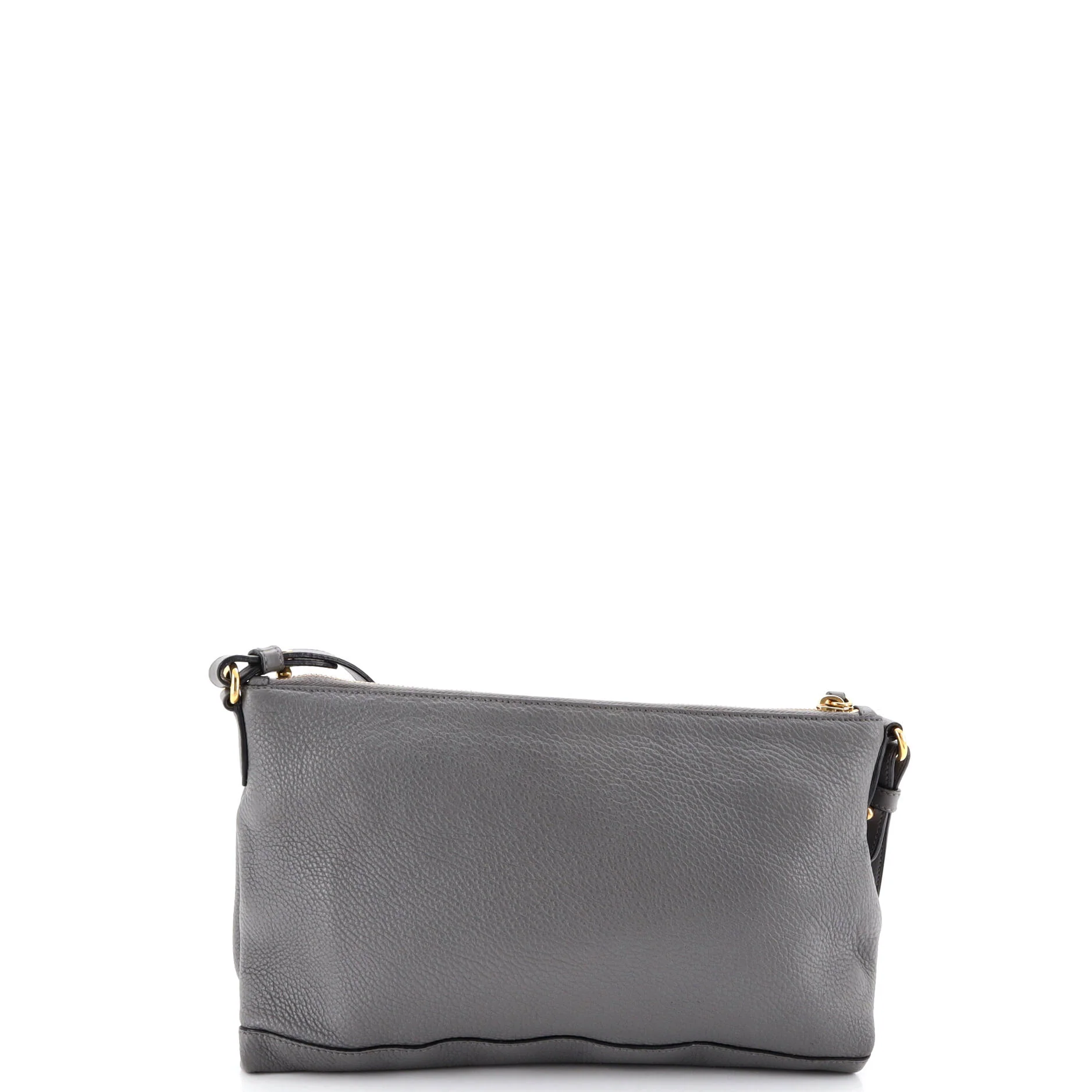 Flat Zip Crossbody Bag Vitello Daino Mini - Image 3