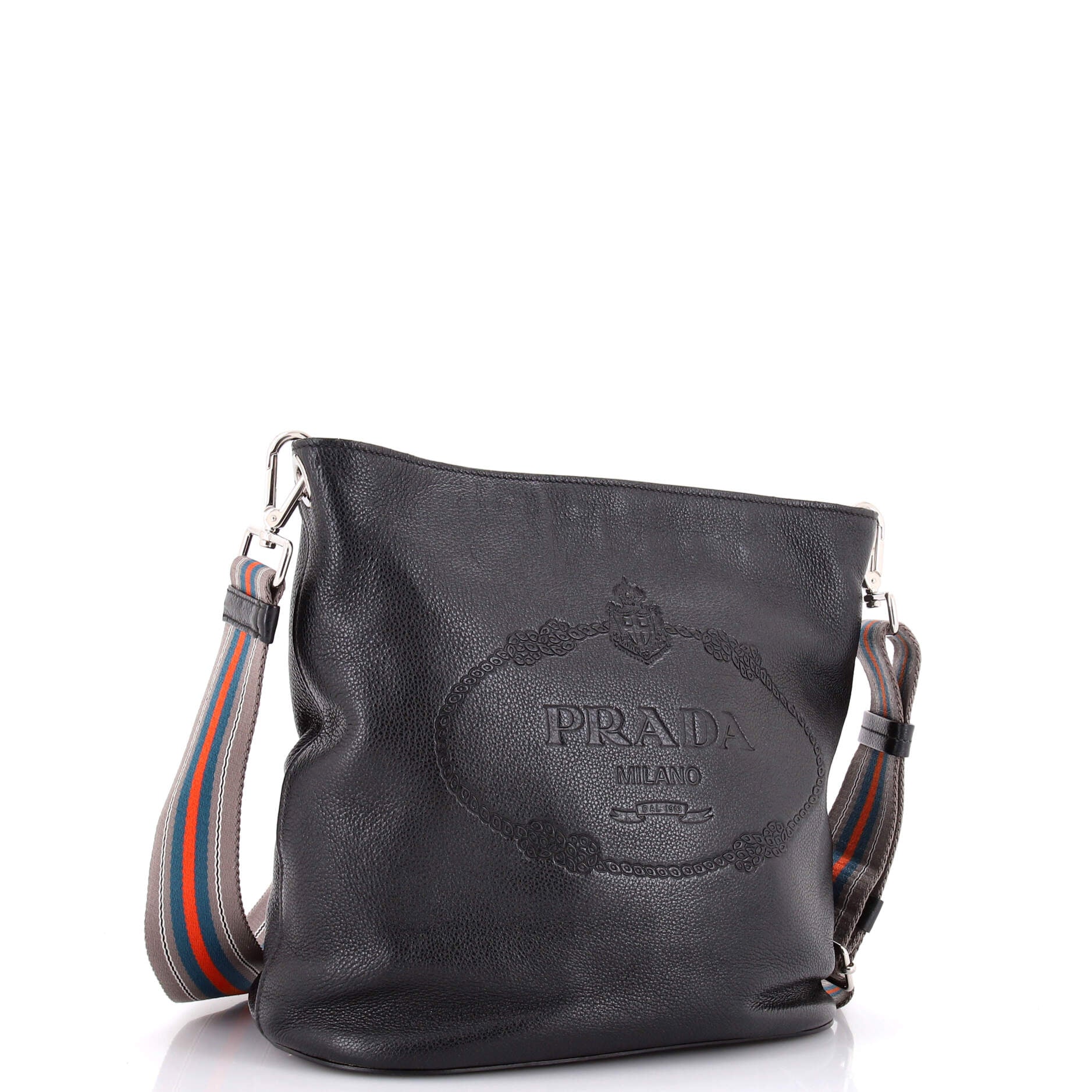 Logo Bucket Messenger Bag Vitello Phenix Medium - Image 2