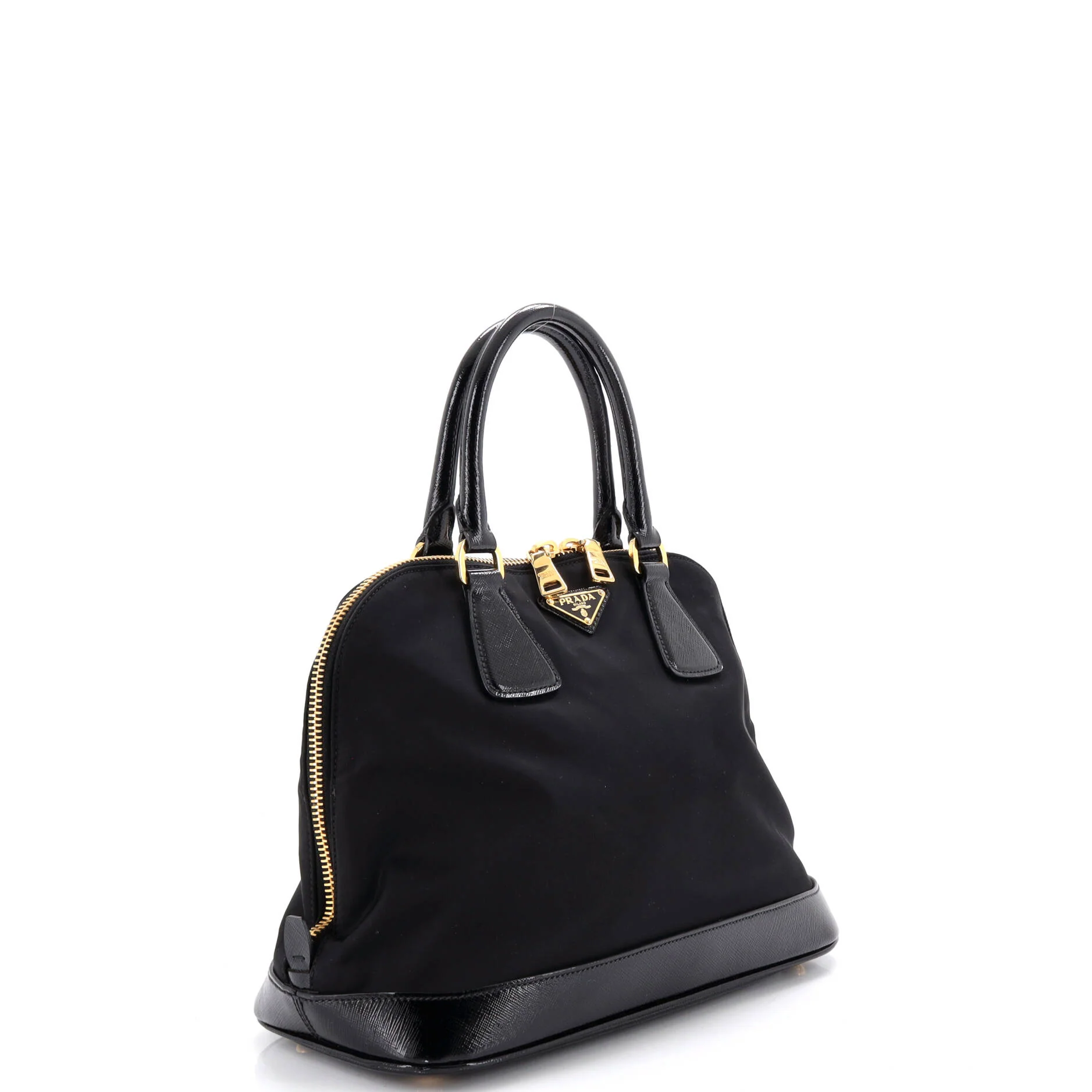 Promenade Bag Tessuto and Vernice Saffiano Leather Medium - Image 2