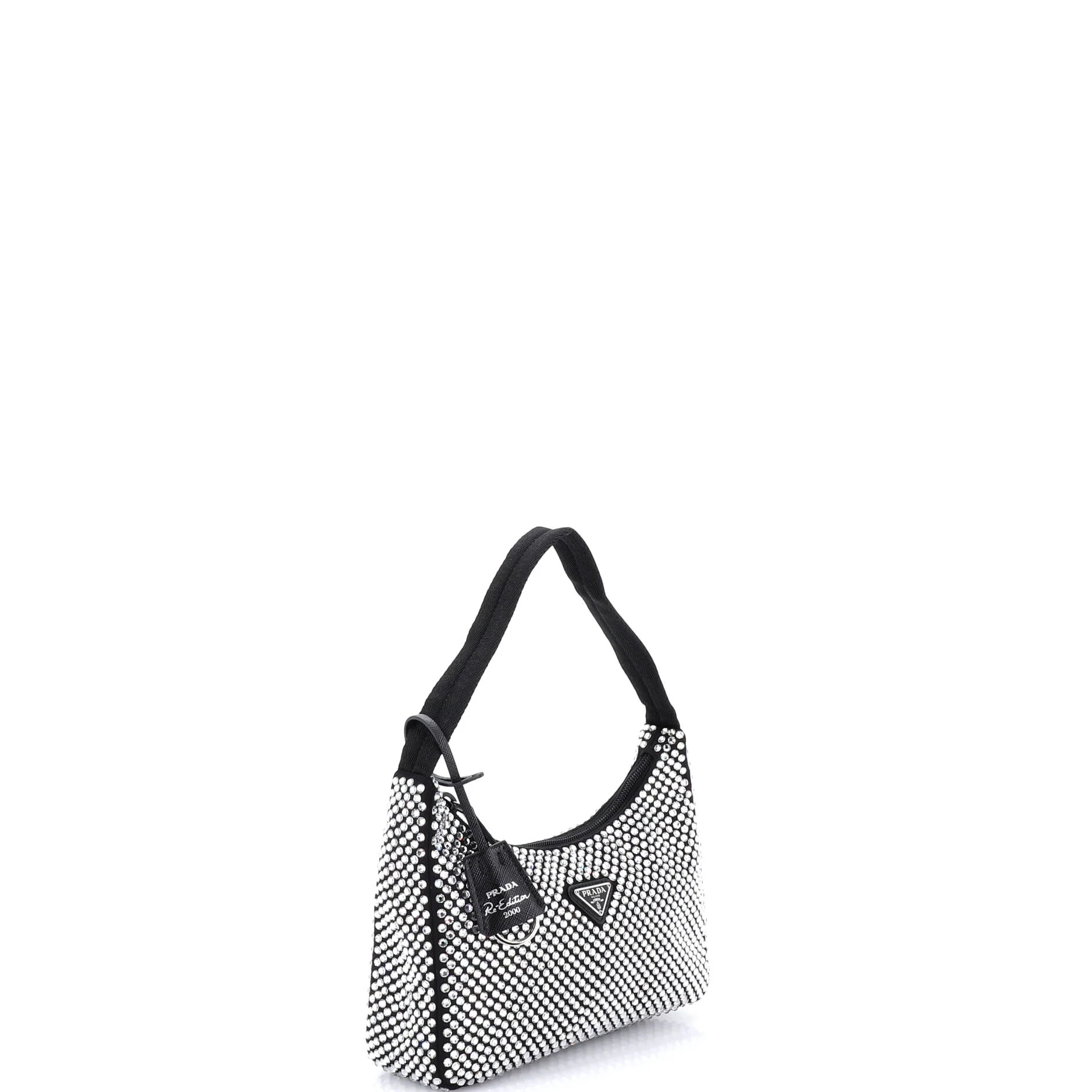Re-Edition 2000 Hobo Crystal Embellished Satin Mini - Image 2
