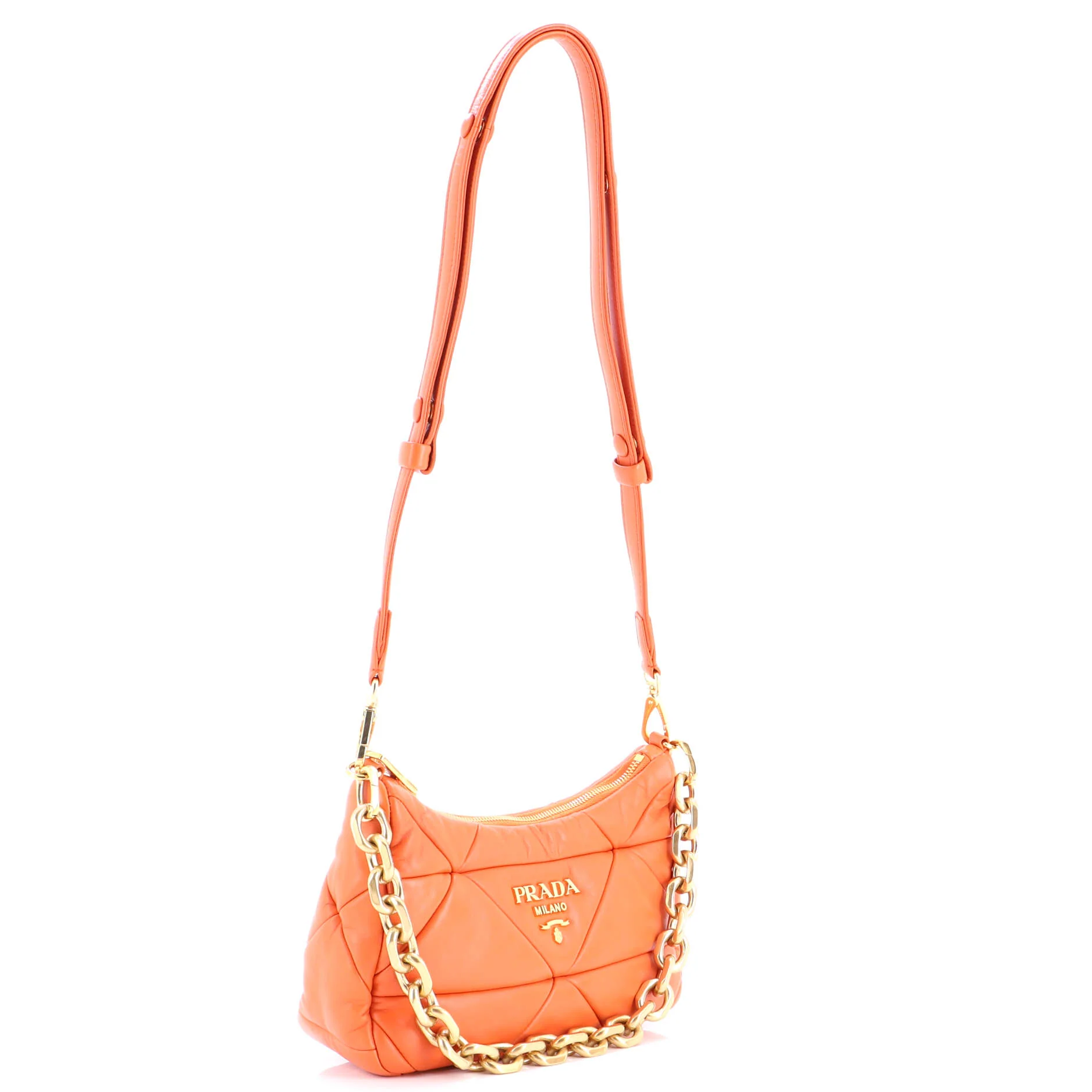 System Convertible Shoulder Bag Quilted Nappa Leather - Image 2