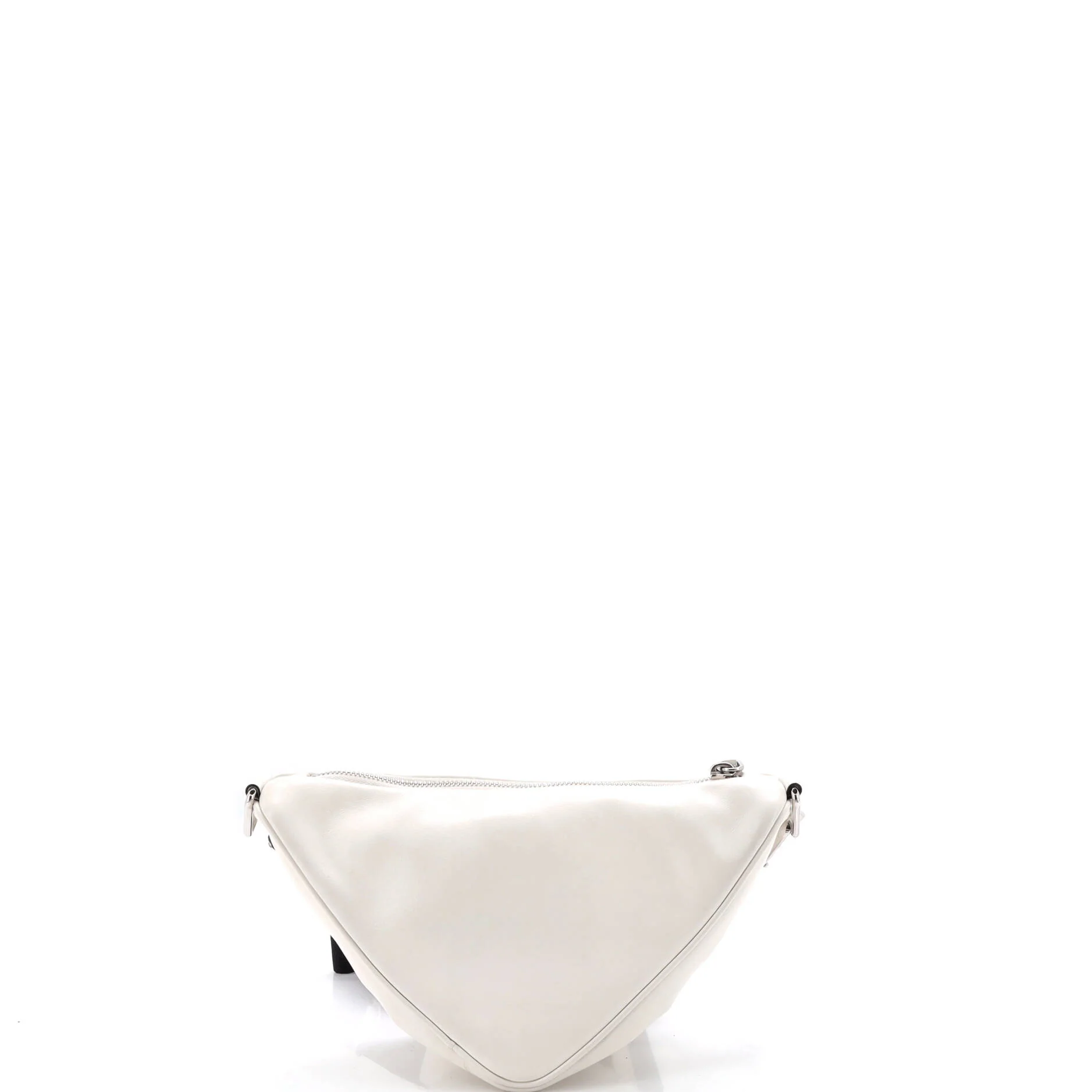 Triangle Logo Zip Crossbody Bag Leather Small - Image 3