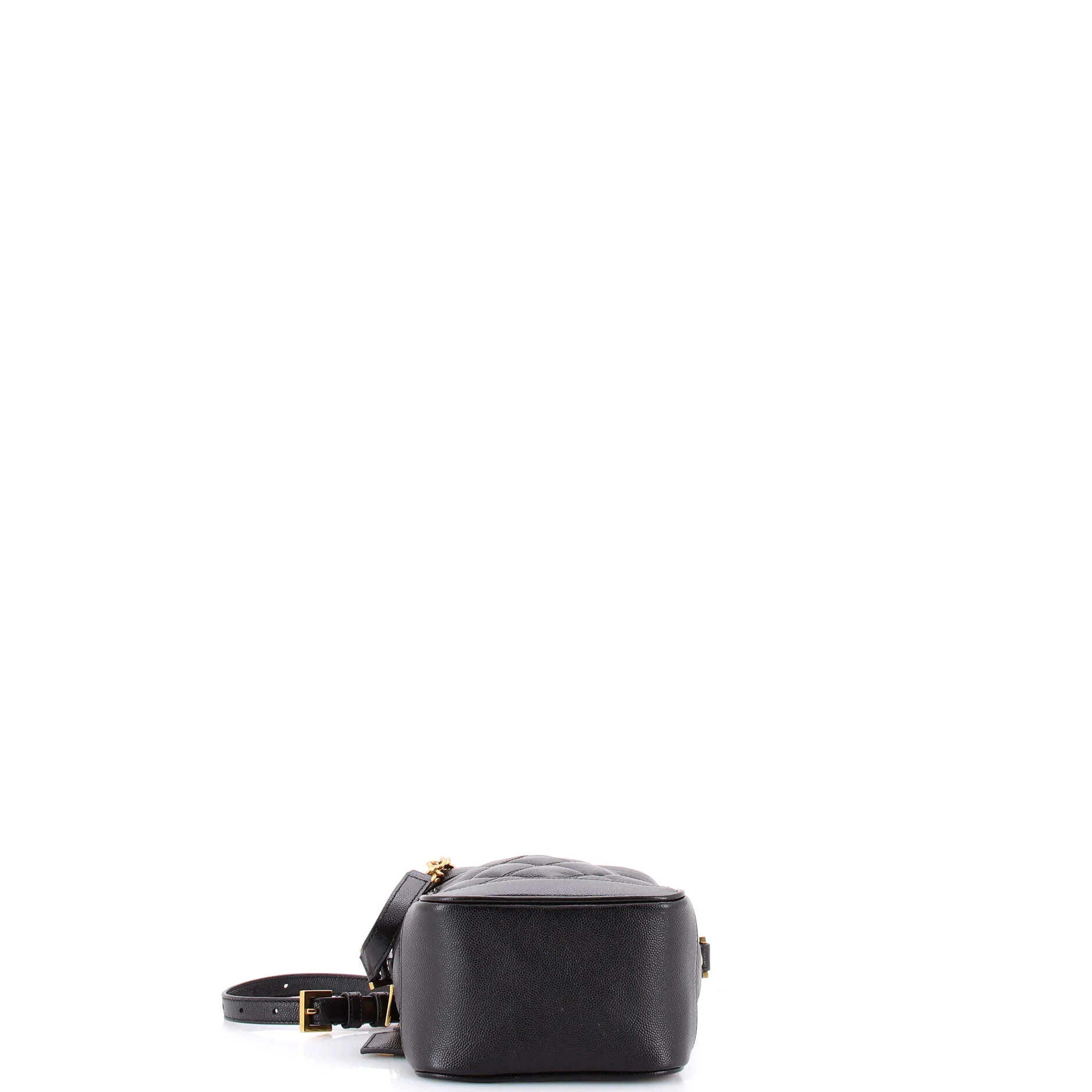 80's Vanity Bag Quilted Leather - Image 4