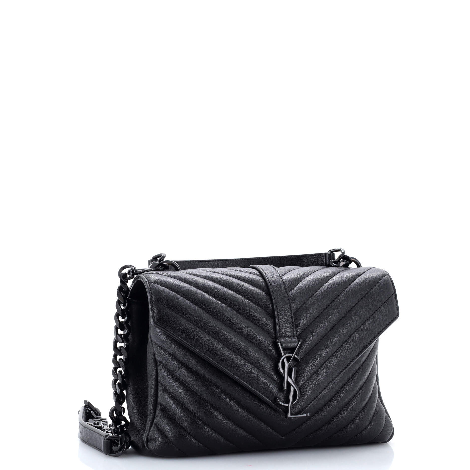 Classic Monogram College Bag Matelasse Chevron Leather Medium - Image 2