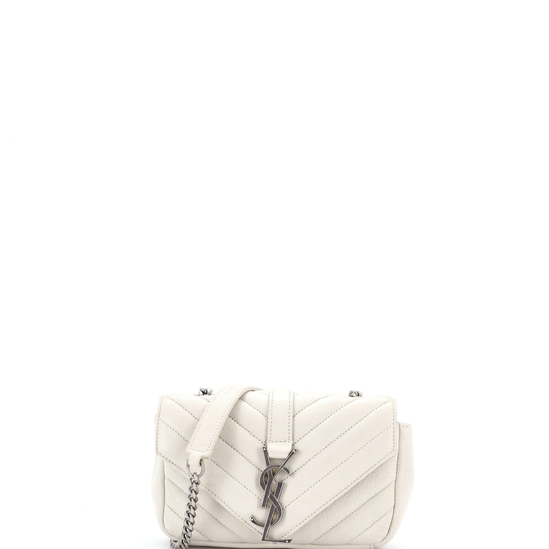 Classic Monogram Crossbody Bag Matelasse Chevron Leather Baby
