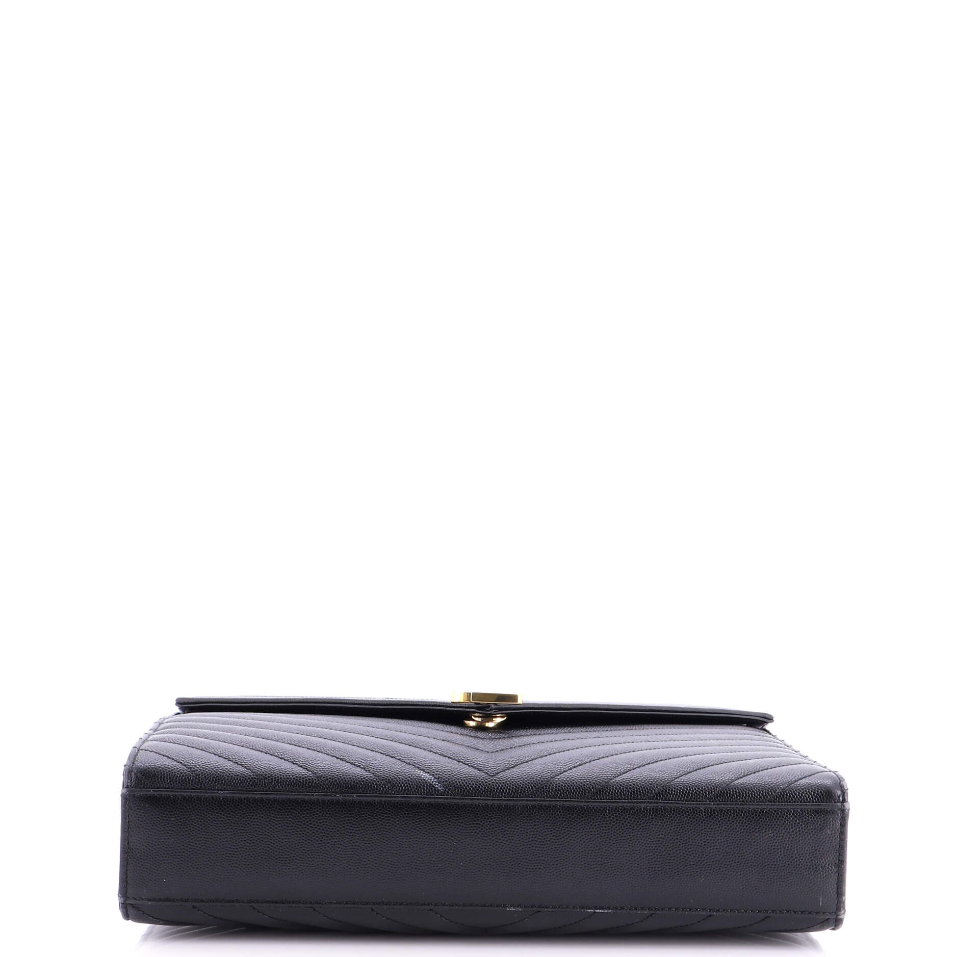 Classic Monogram Envelope Satchel Matelasse Chevron Leather Large - Image 4