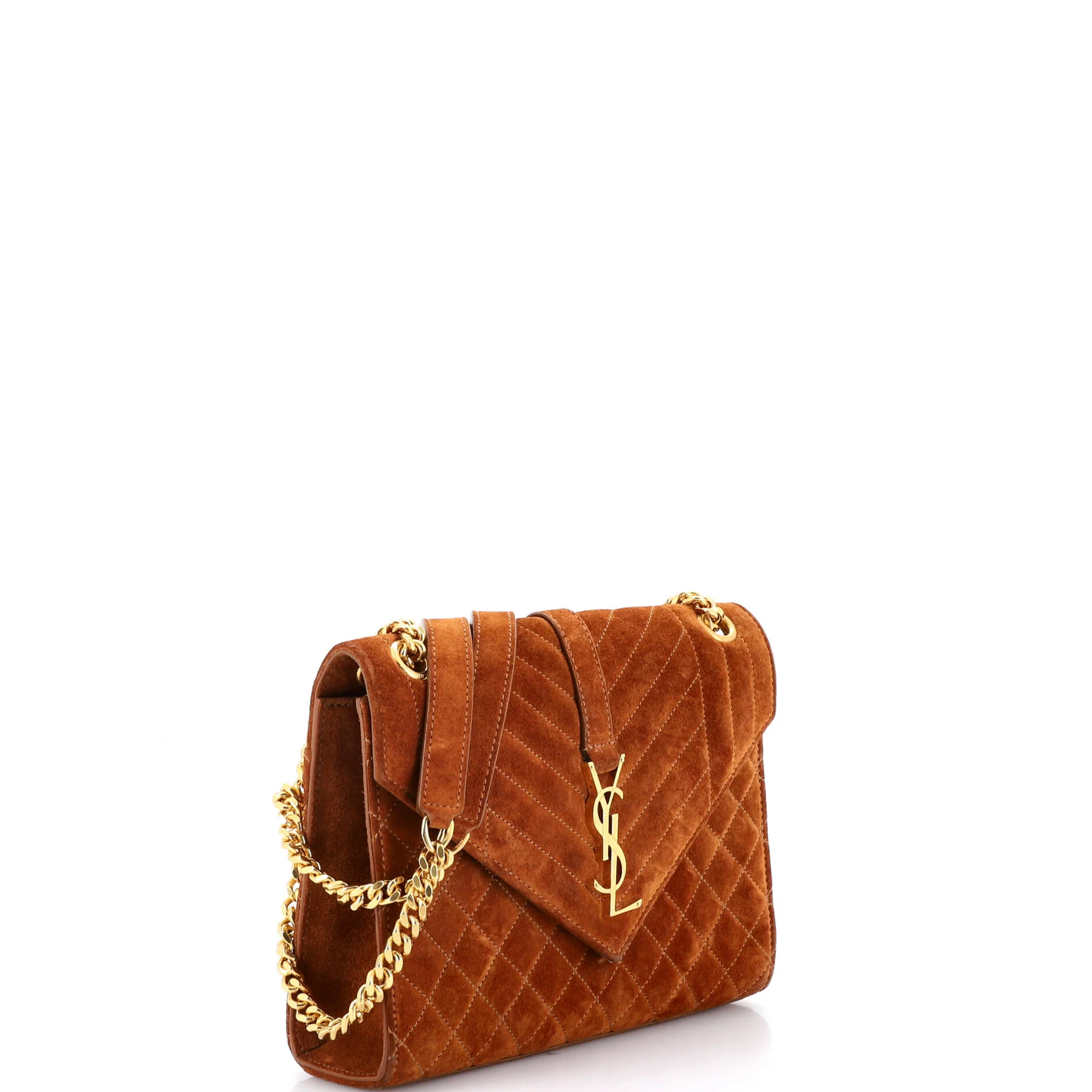 Classic Monogram Envelope Satchel Mixed Matelasse Suede Medium - Image 2